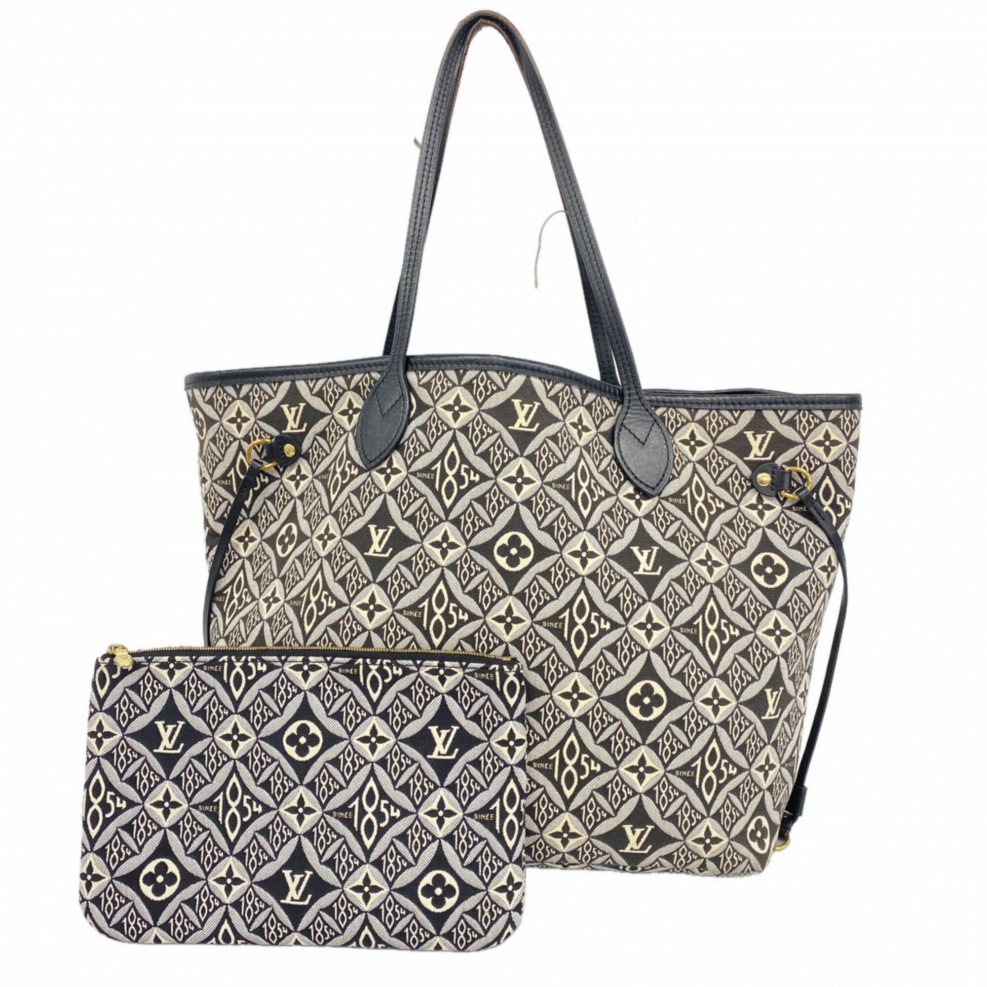 Louis Vuitton Black Gray Tote Bag (Pre-Owned)
