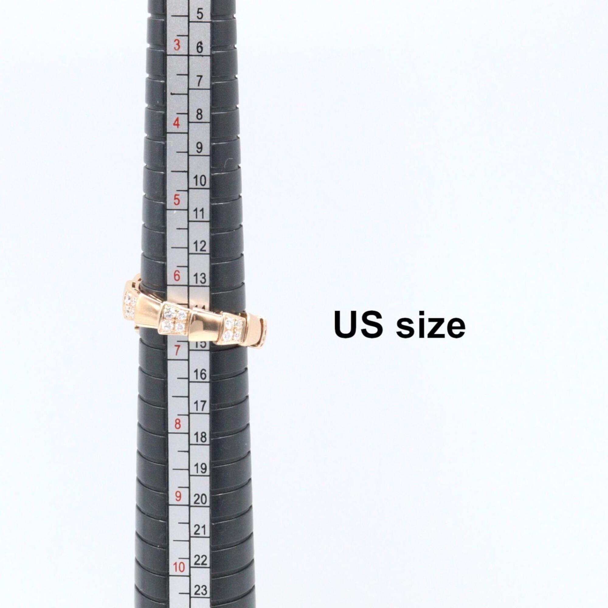 Bvlgari Gold Black Clear Pink Gold (18K) Band Ring (Pre-Owned)
