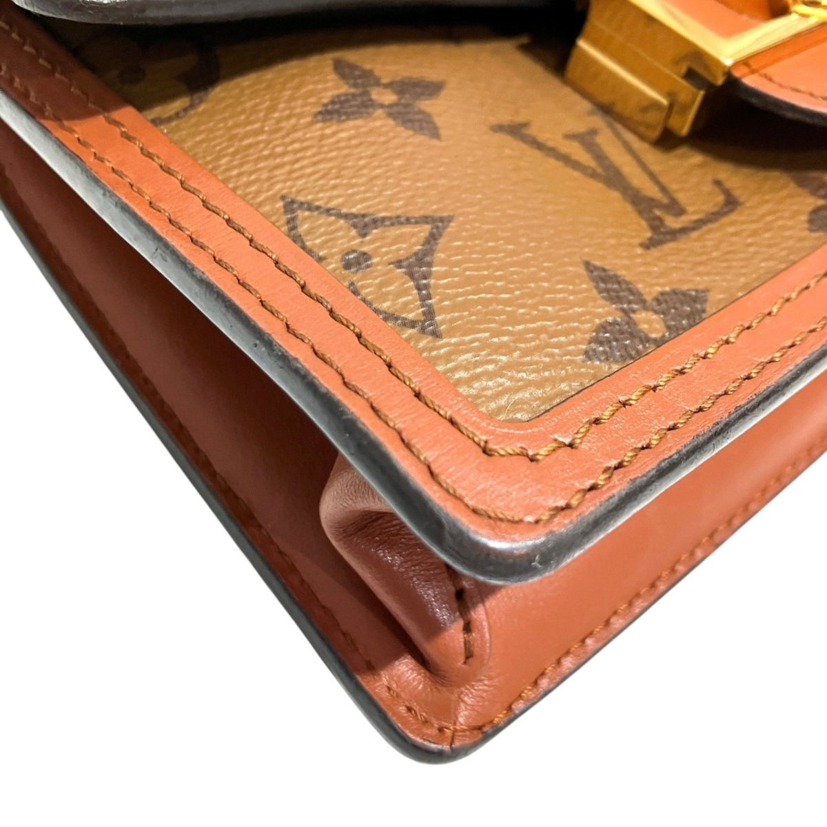 Louis Vuitton Monogram Reverse Brown Galle Monogram Reverse Monogram Reverse Shoulder Bag (Pre-Owned)