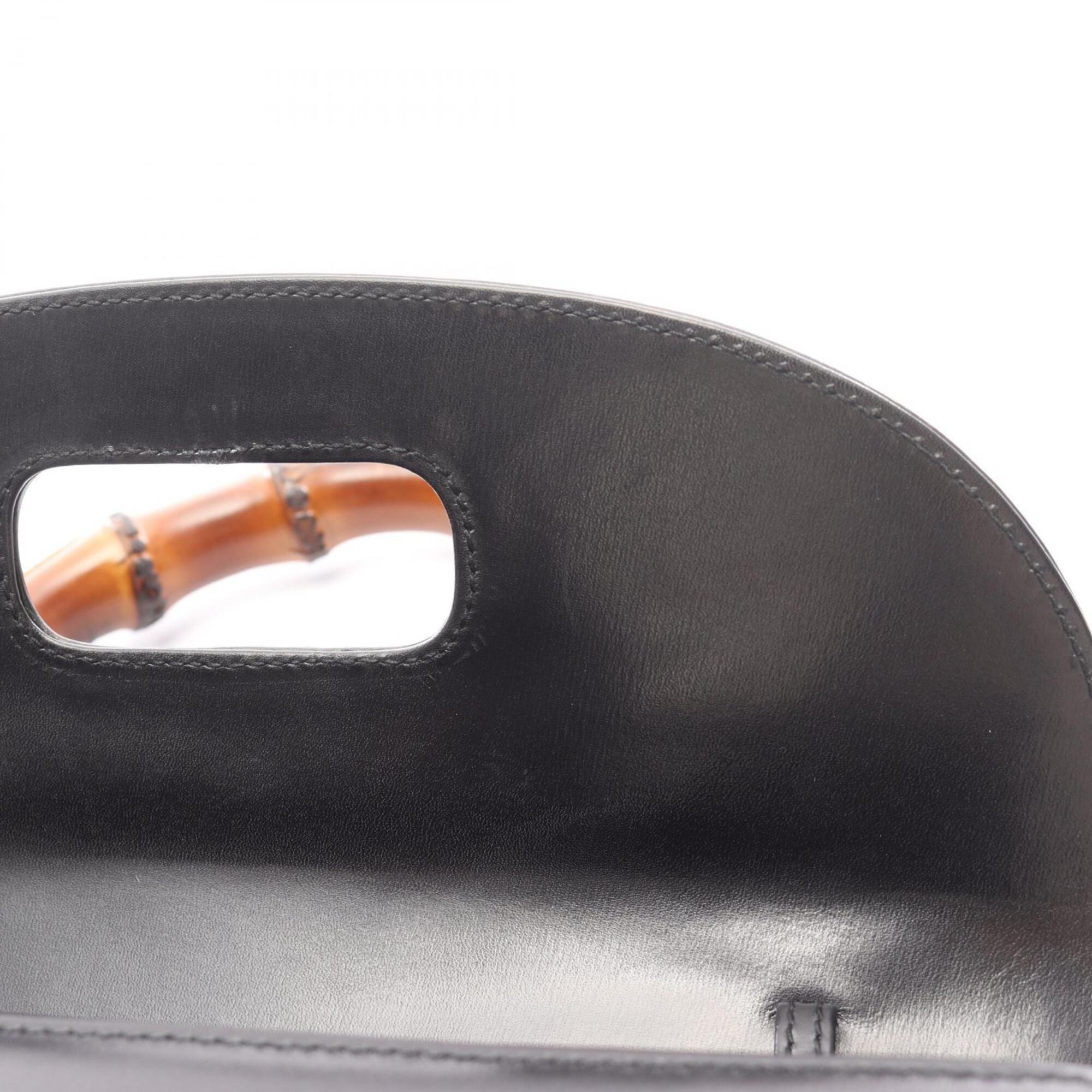 Gucci Black Leather Handbag (Pre-Owned)