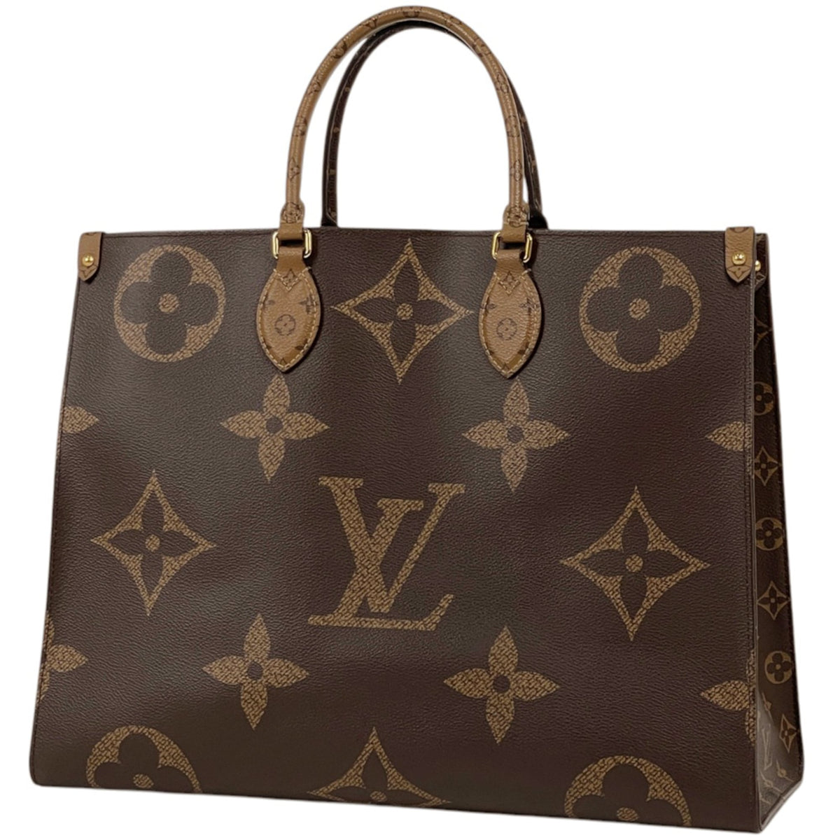 Louis Vuitton Brown Monogram Reverse Shoulder Bag Tote Bag (Pre-Owned)