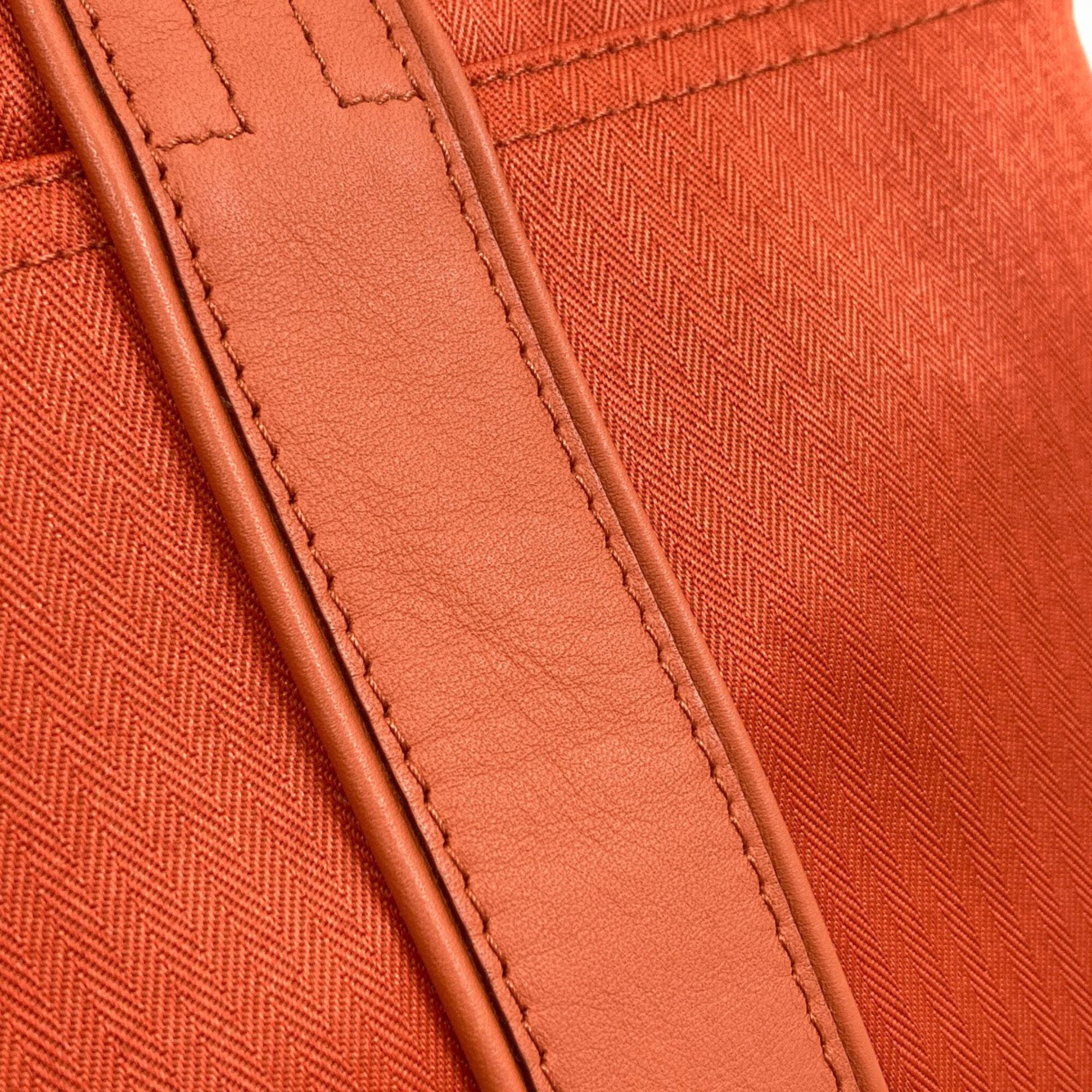 Hermes Orange Cotton Polyester Tote Bag (Pre-Owned)