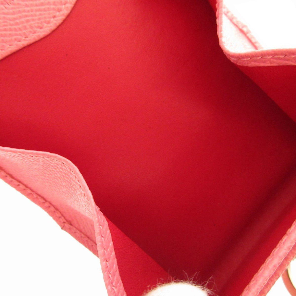 Bvlgari Pink Leather Coin Purse/Coin Case (Pre-Owned)