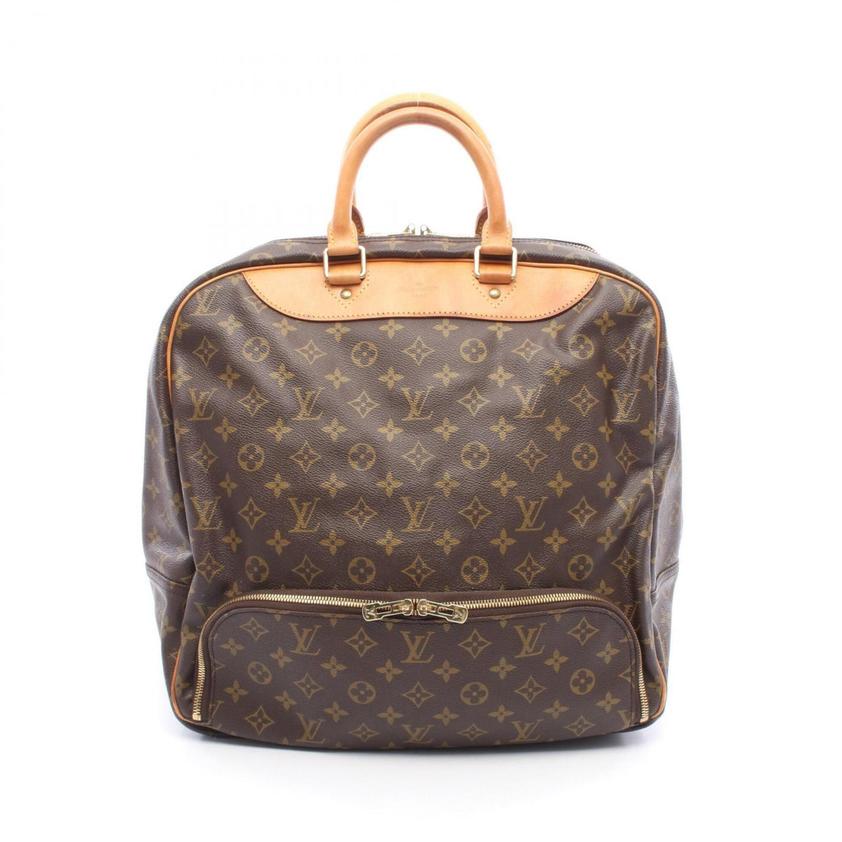 Louis Vuitton Brown Pvc Leather Boston Bag Handbag (Pre-Owned)
