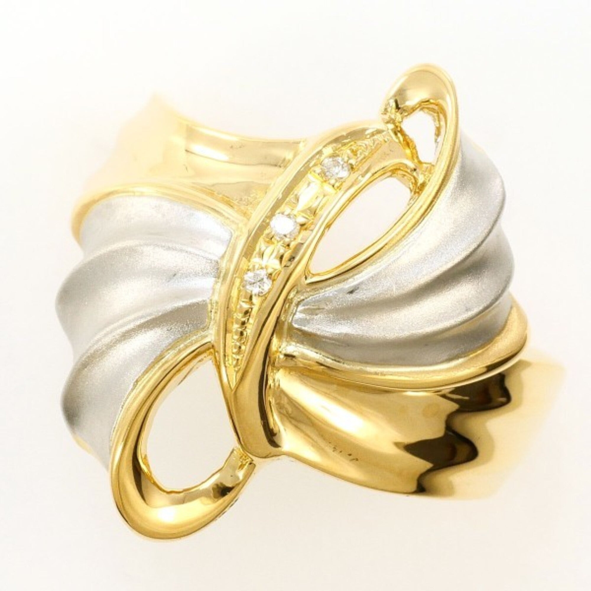 Unbranded Platinum Yellow Gold Yellow Gold (18K) Platinum 900 Band Ring (Pre-Owned)