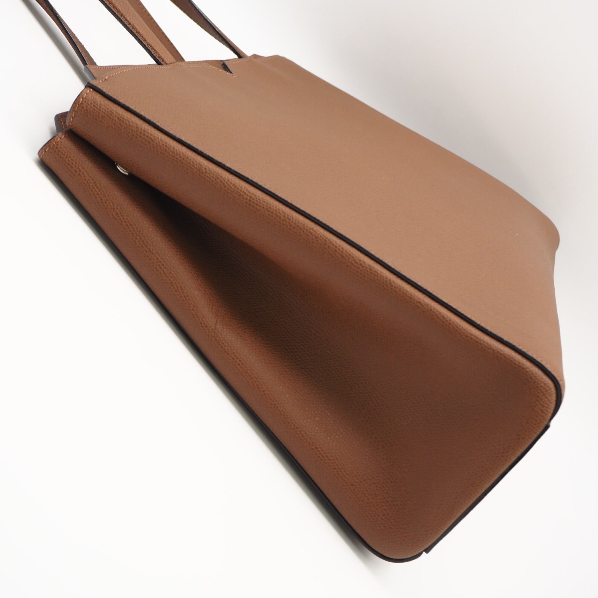 Valextra Brown Leather Handbag Shopping Bag (Pre-Owned)