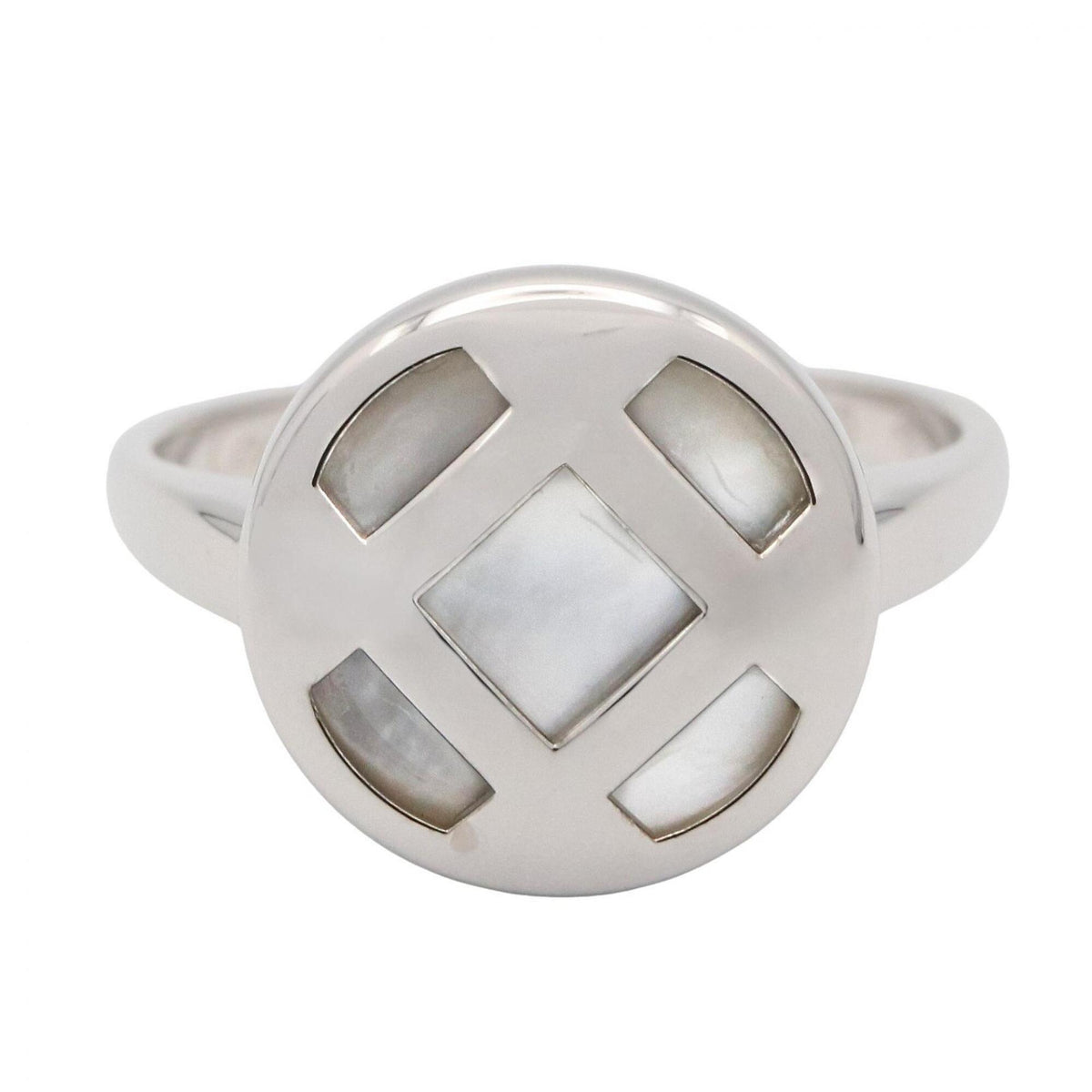 Cartier Silver Clear White Gold (18K) Band Ring (Pre-Owned)