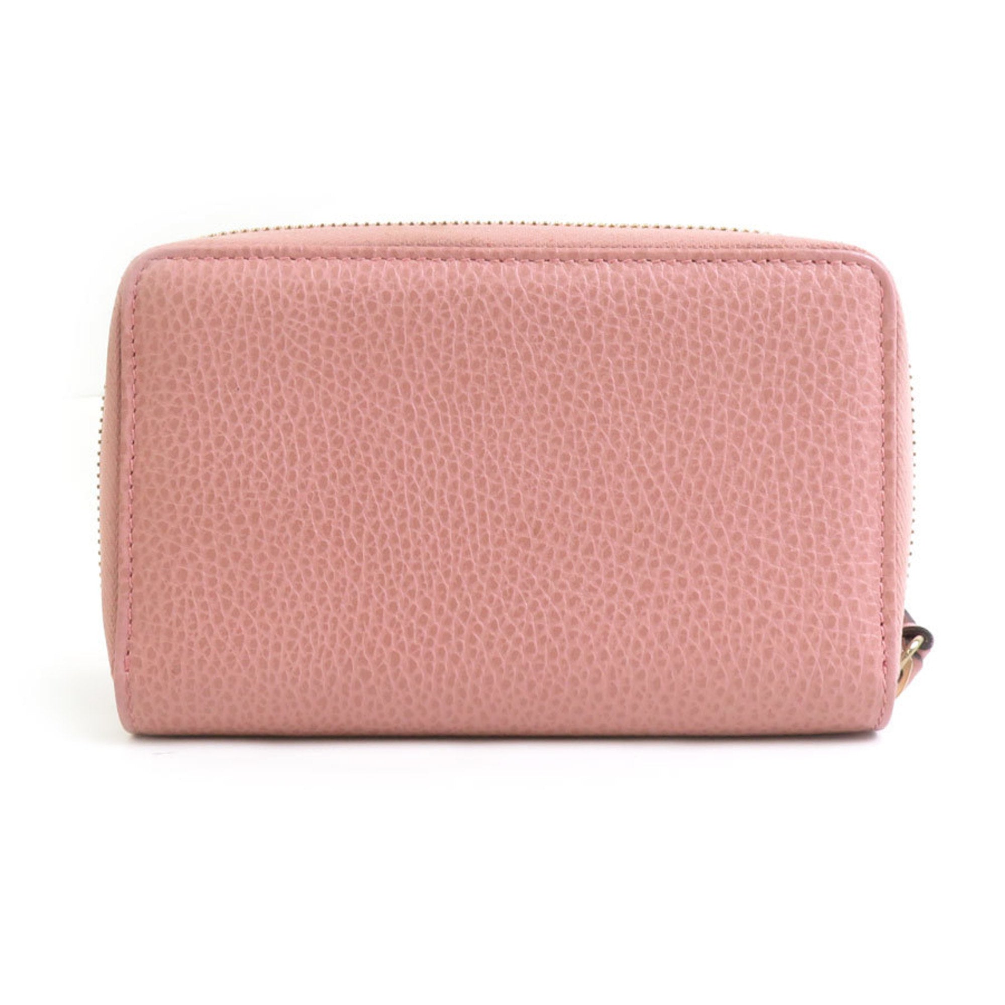 Gucci Pink Leather Wallet (Bi-Fold) (Pre-Owned)