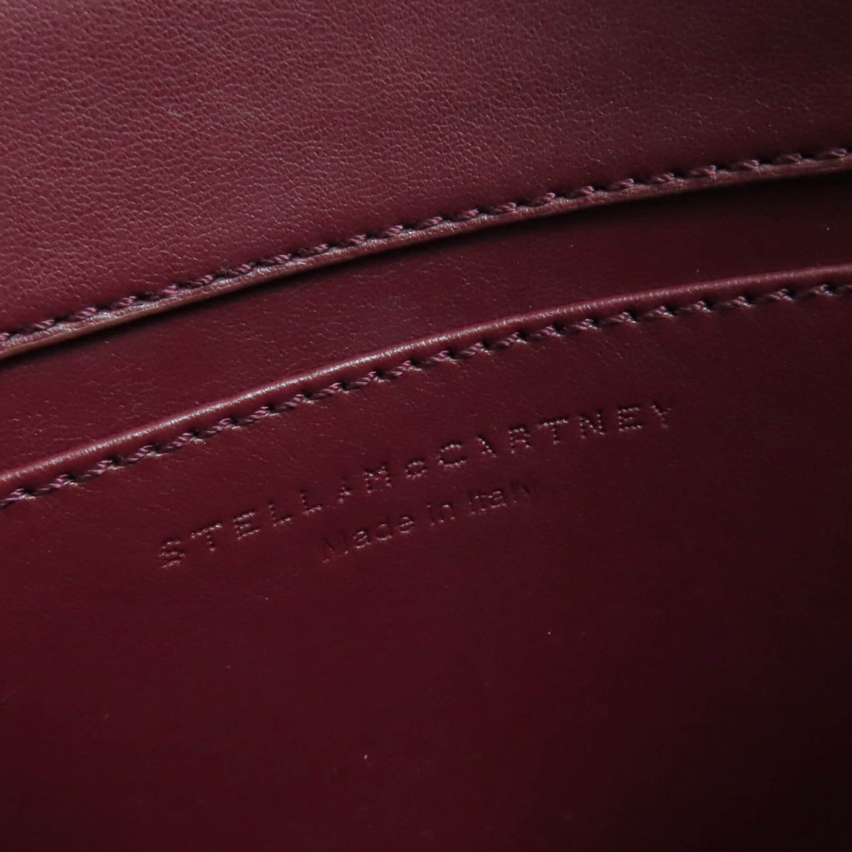 Stella Mccartney Bordeaux Canvas Leather Shoulder Bag (Pre-Owned)