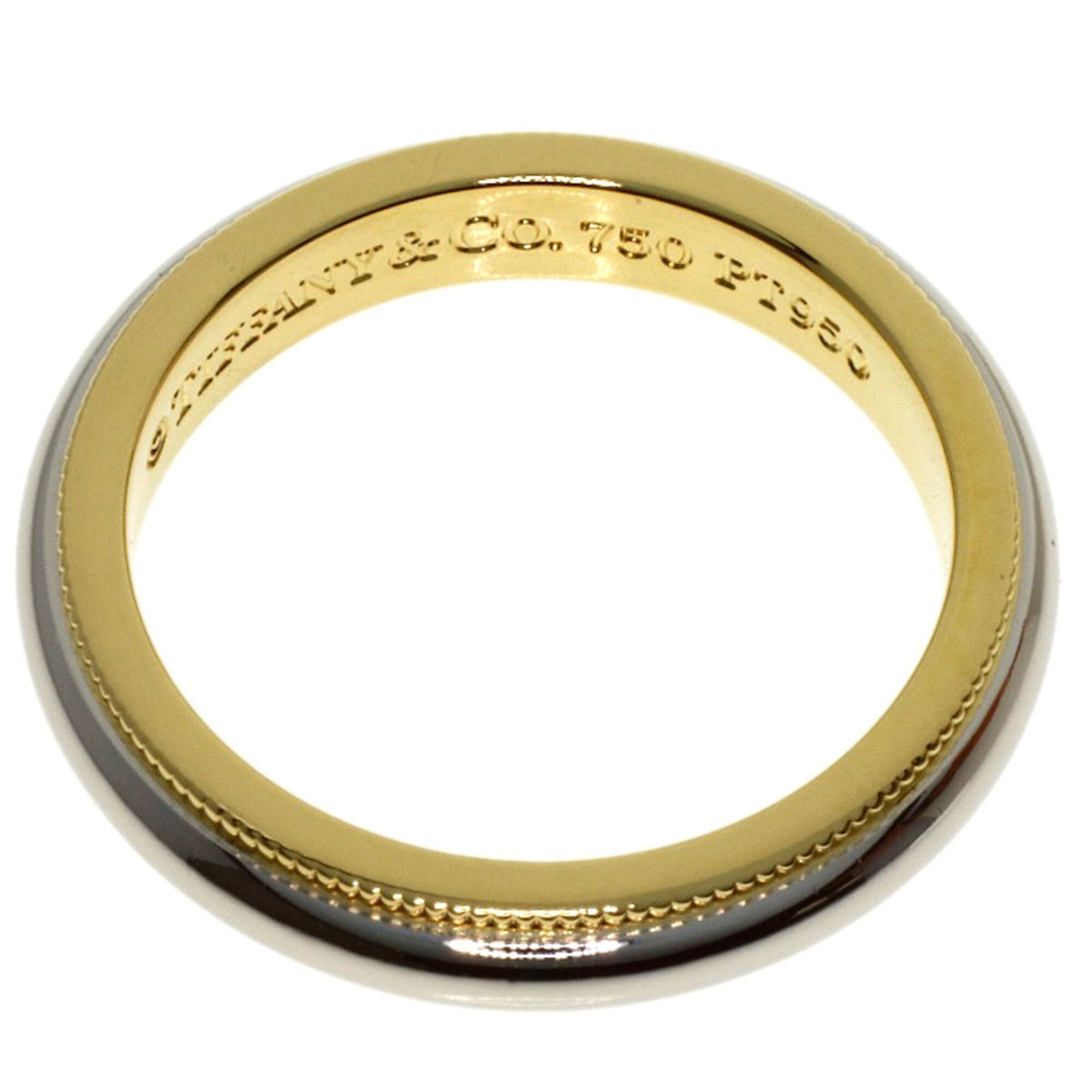Tiffany Platinum Yellow Gold Yellow Gold (18K) Platinum 950 Band Ring (Pre-Owned)