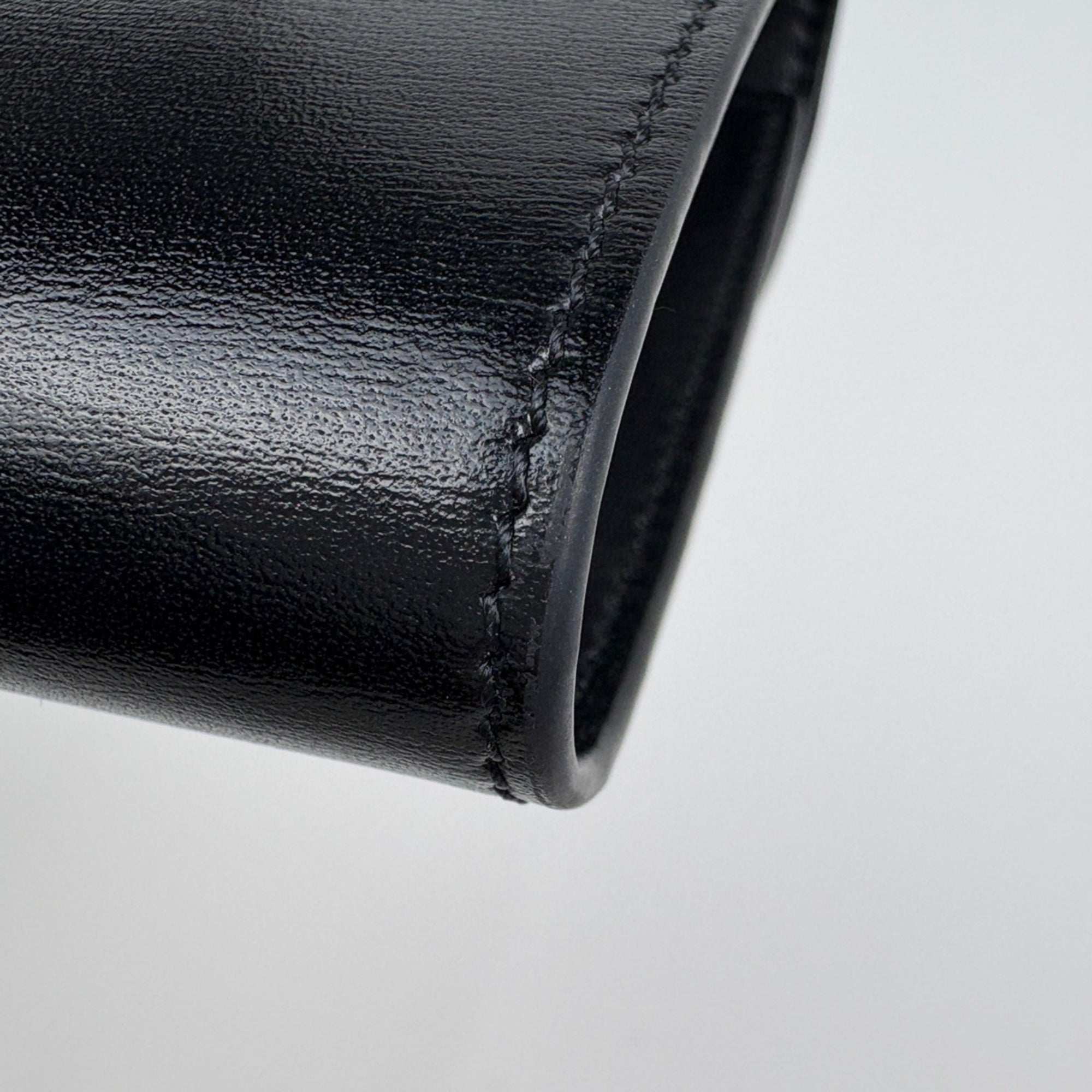 Celine Black Leather Wallet (Tri-Fold) (Pre-Owned)