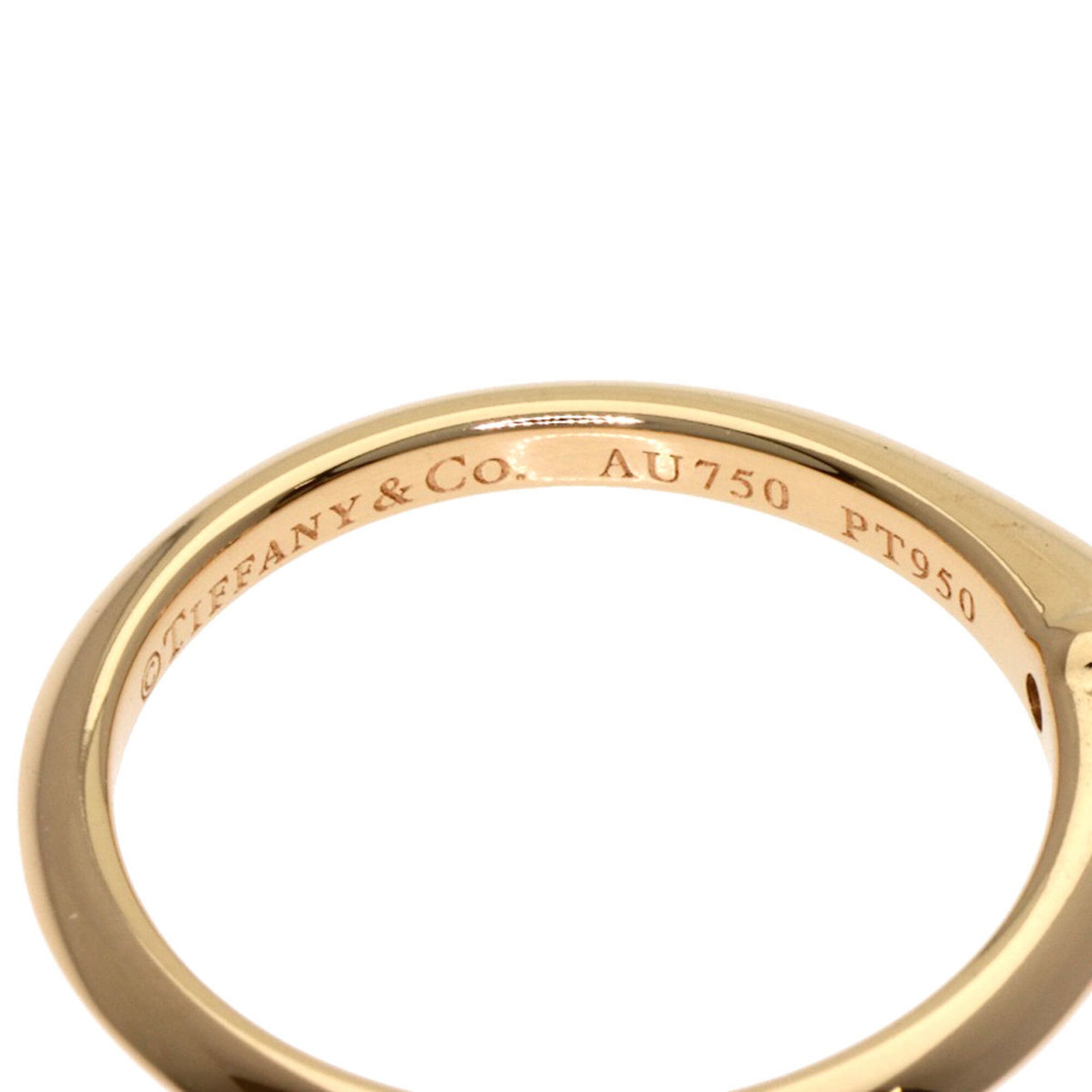 Tiffany Pink Gold Platinum Pink Gold (18K) Platinum 950 Band Ring (Pre-Owned)