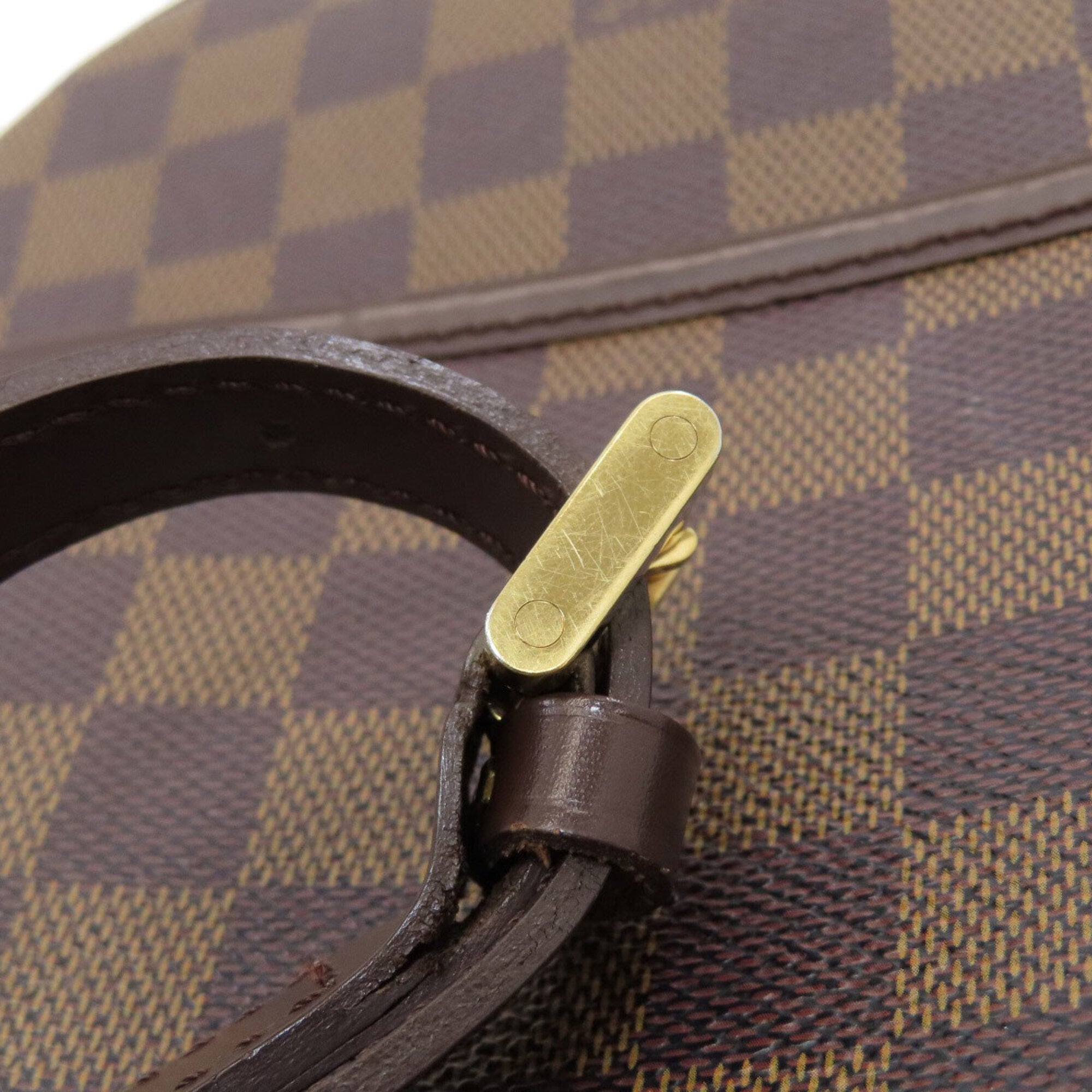 Louis Vuitton Damier Canvas Ebene Damier Canvas Shoulder Bag (Pre-Owned)
