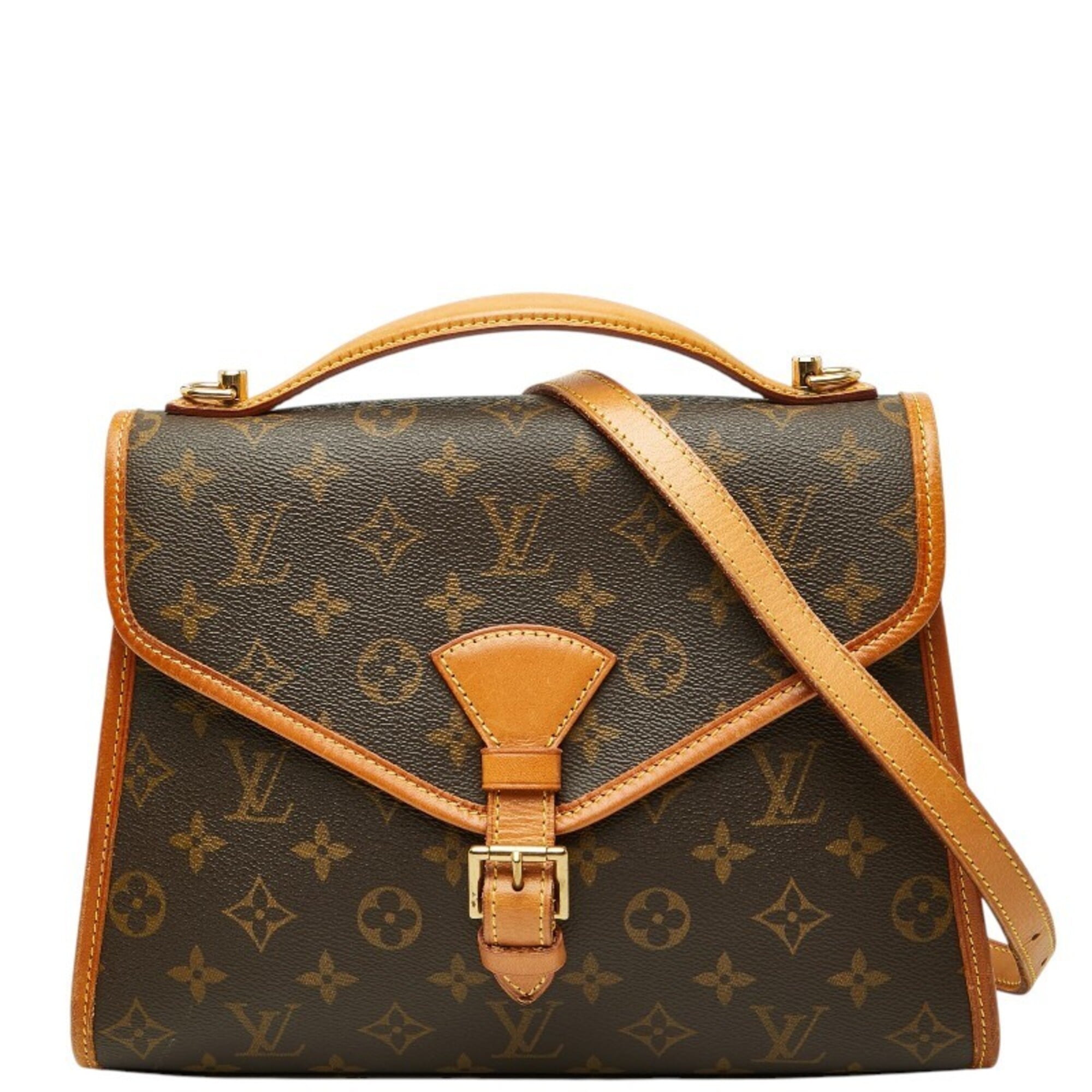 Louis Vuitton Brown Pvc Leather Handbag Shoulder Bag (Pre-Owned)