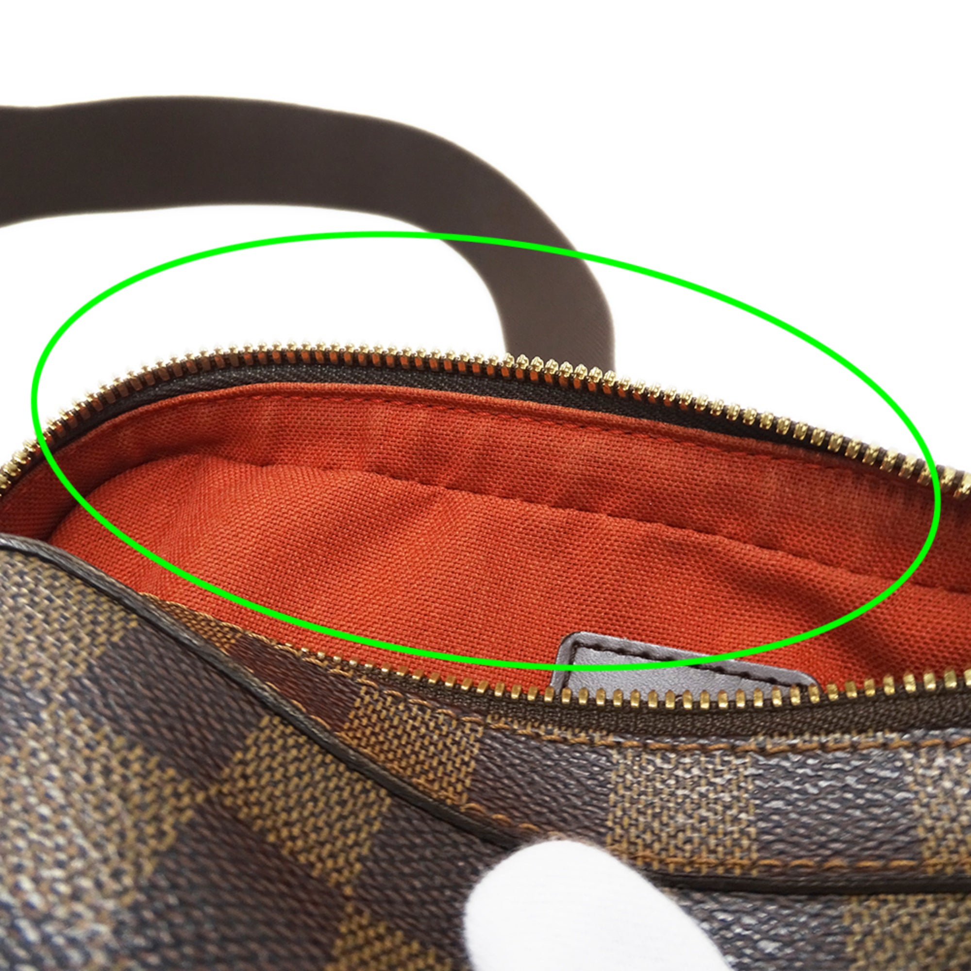 Louis Vuitton Brown Damier Canvas Handbag Sling Bag (Pre-Owned)