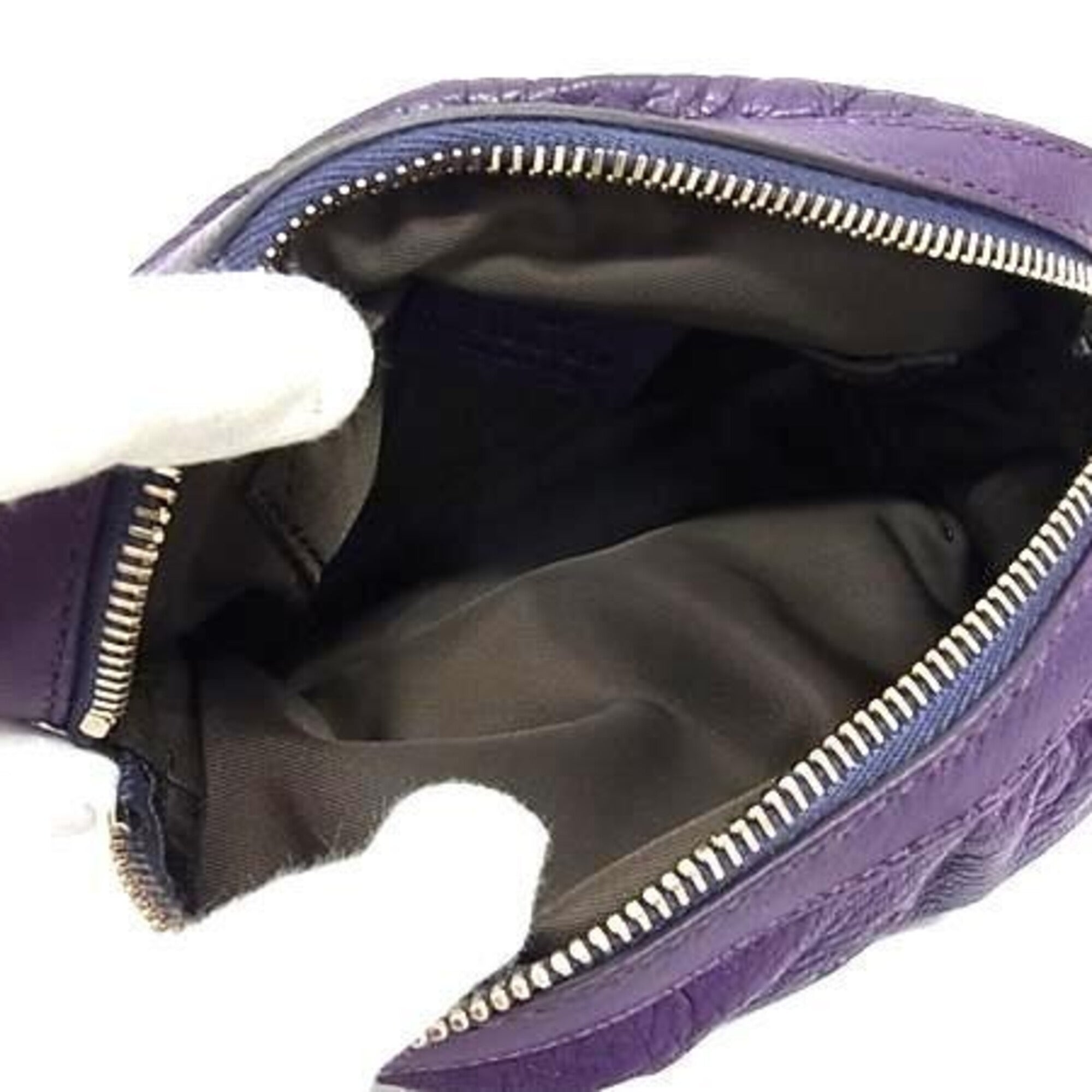 Gucci Purple Leather Pouch (Pre-Owned)