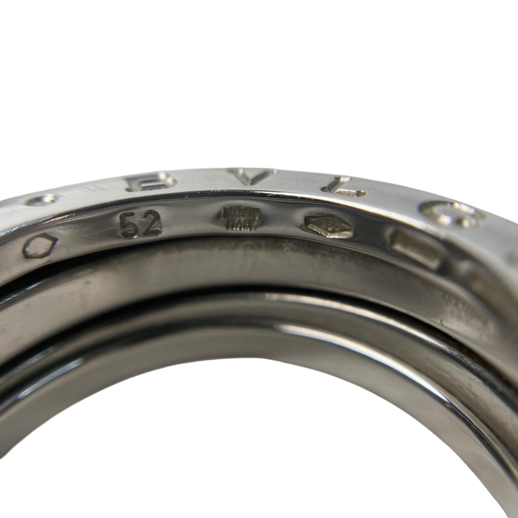 Bvlgari Silver White Gold (18K) Band Ring (Pre-Owned)