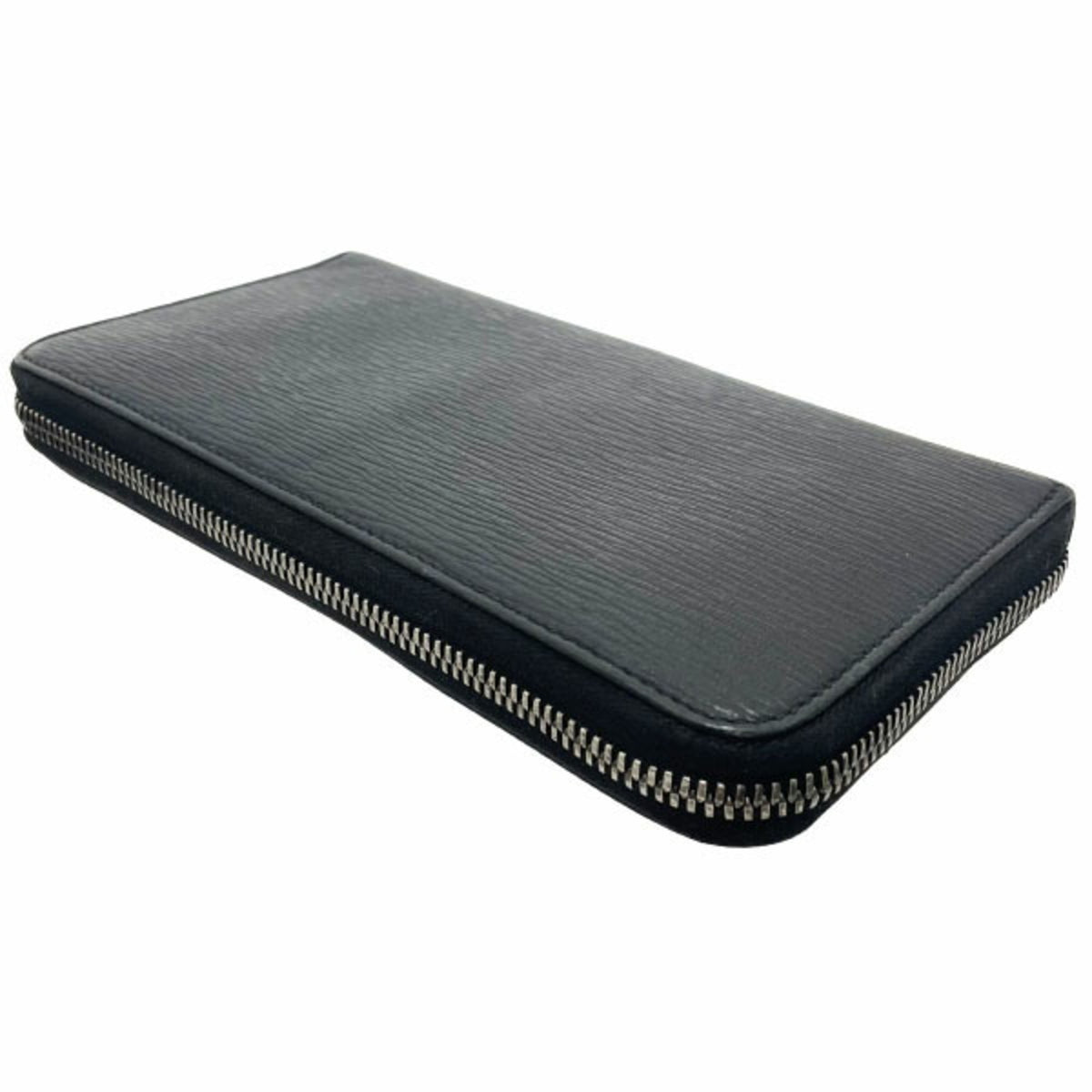 Salvatore Ferragamo Black Leather Long Wallet (Bi-Fold) (Pre-Owned)