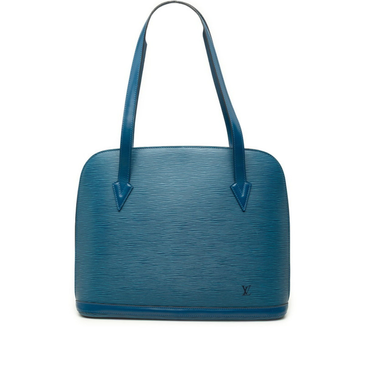 Louis Vuitton Toledo Blue Leather Handbag Tote Bag (Pre-Owned)