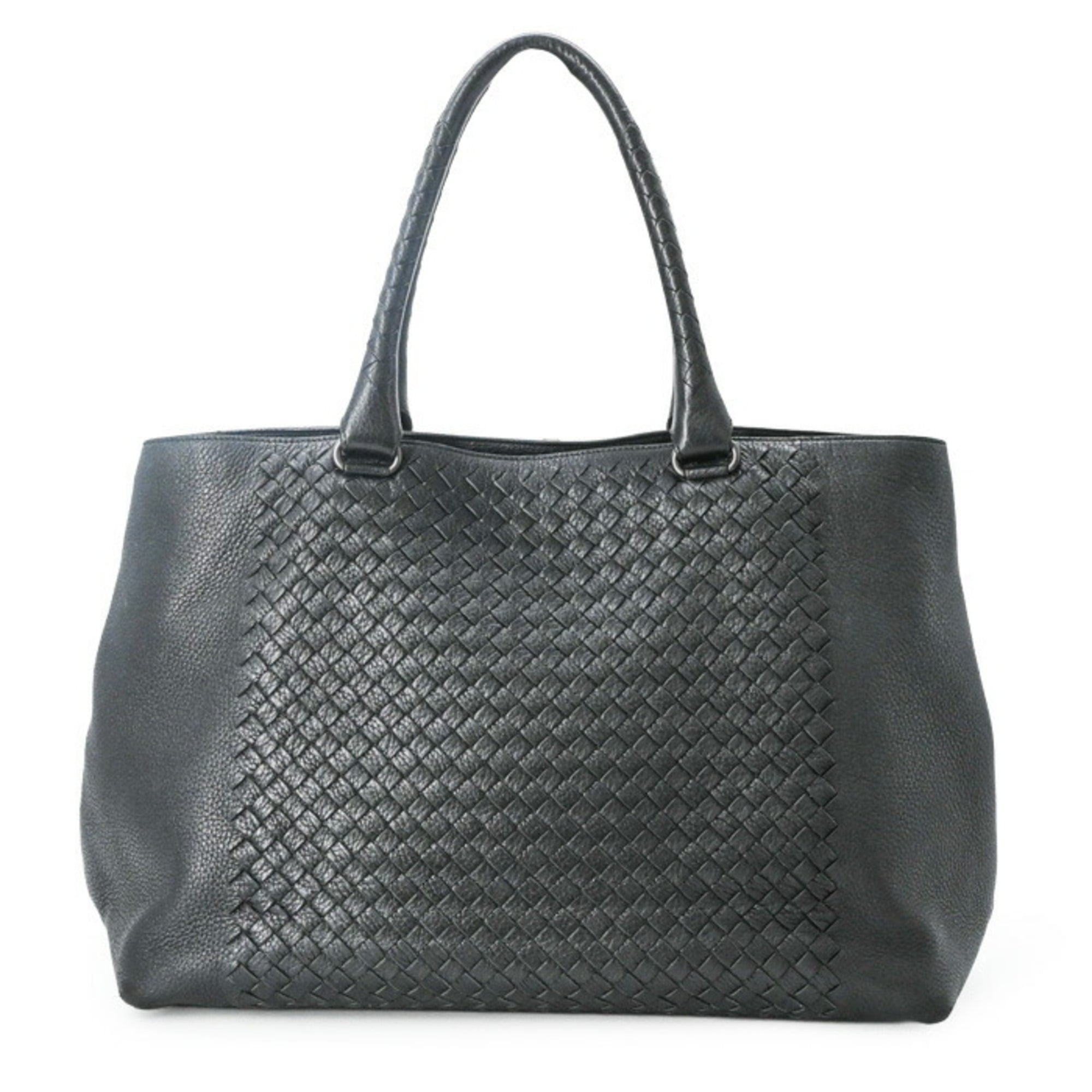Bottega Veneta Black Intrecciato Tote Bag (Pre-Owned)