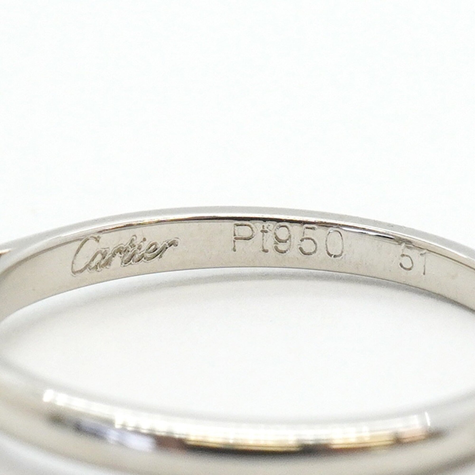 Cartier Platinum 950 Band Ring (Pre-Owned)