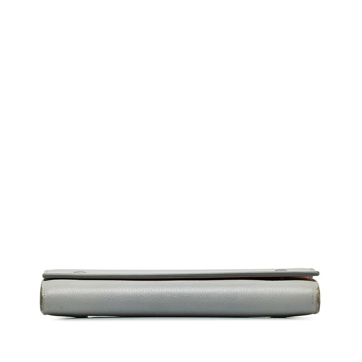 Celine Gray Leather Long Wallet (Bi-Fold) (Pre-Owned)