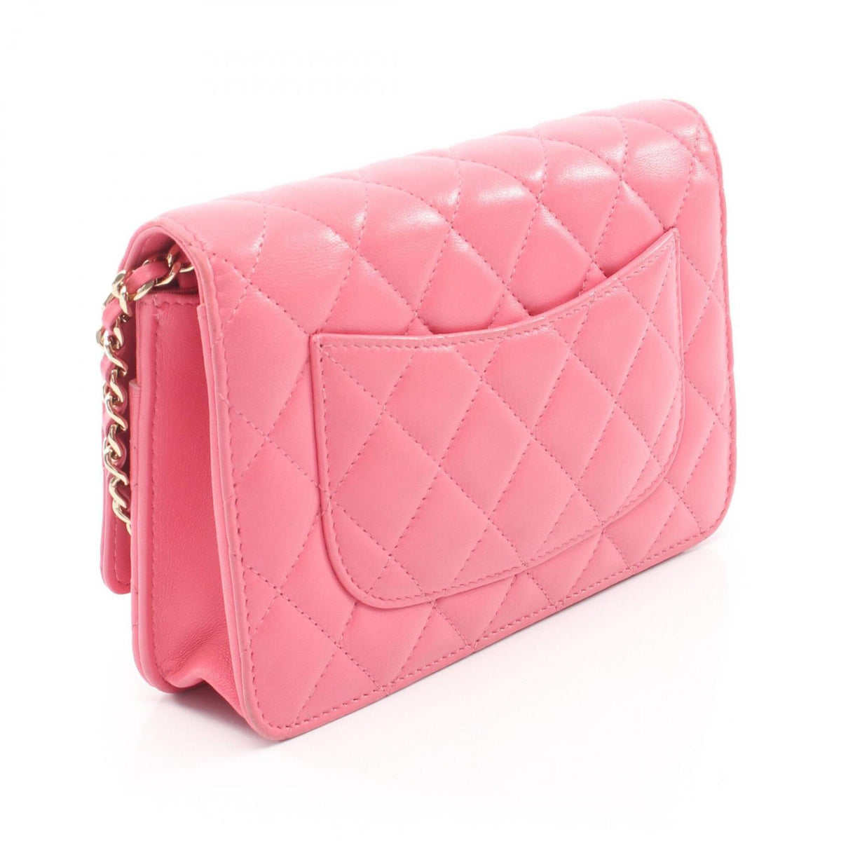 Chanel Pink Leather Handbag Shoulder Bag (Pre-Owned)