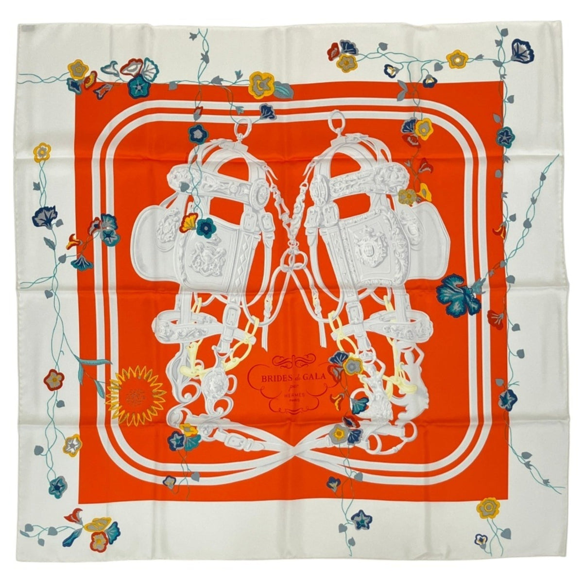 Hermes Orange White Silk (Pre-Owned)