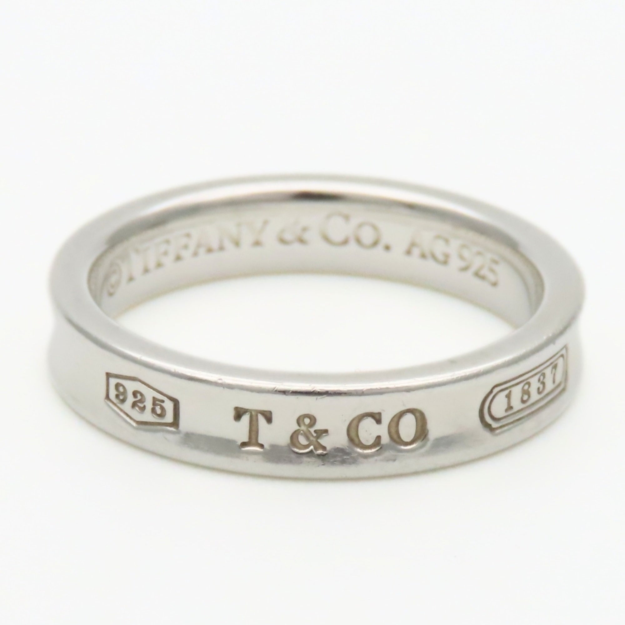 Tiffany Silver Silver 925 Band Ring (Pre-Owned)