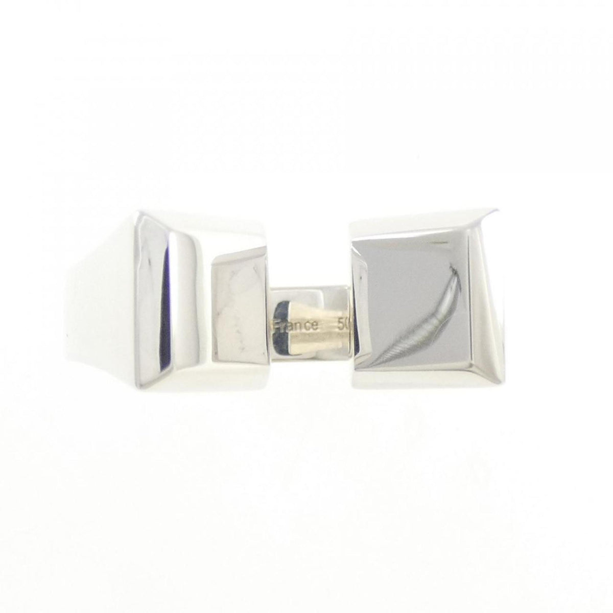 Hermes Silver 925 Band Ring (Pre-Owned)