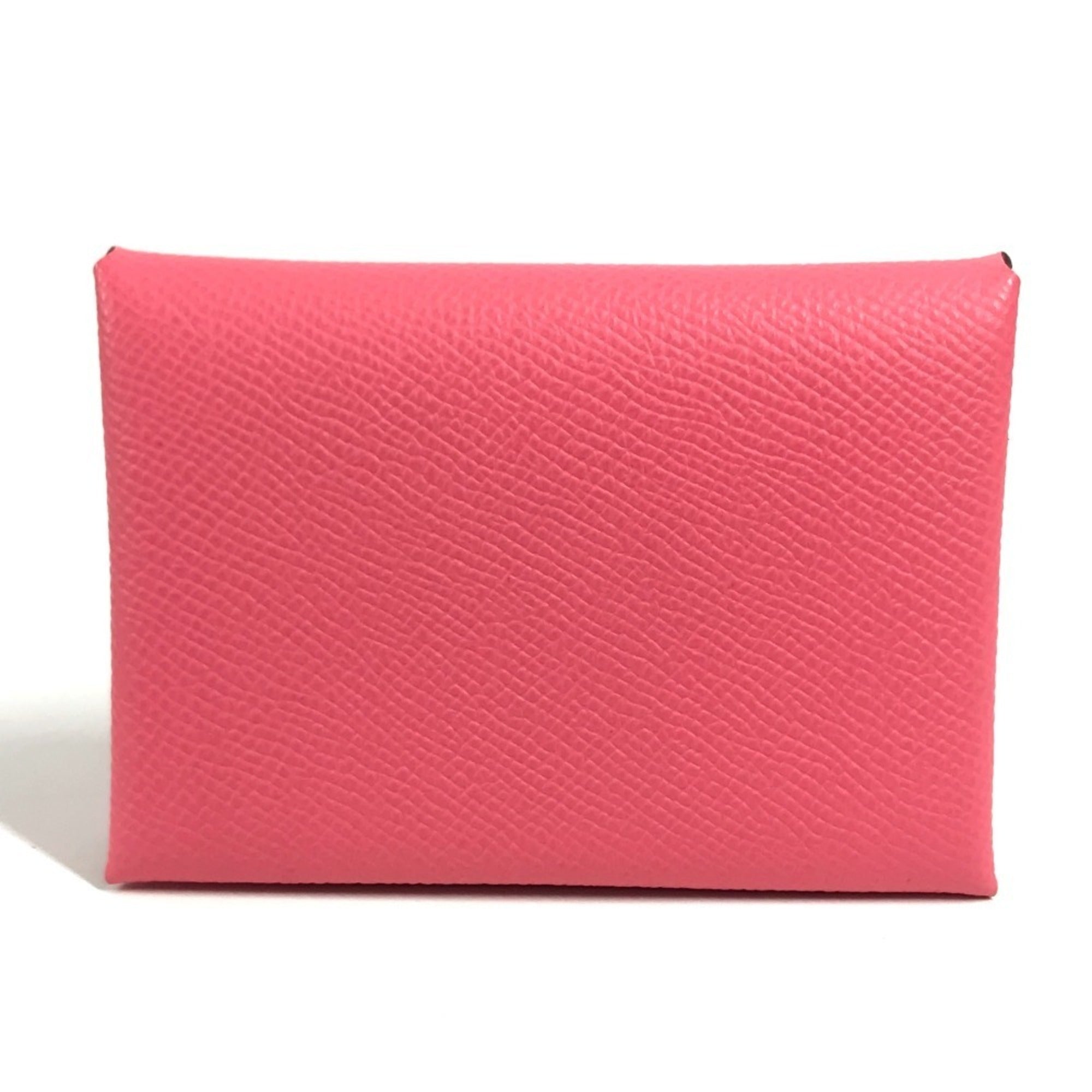 Hermes Pink Epsom Leather Coin Purse/Coin Case (Pre-Owned)