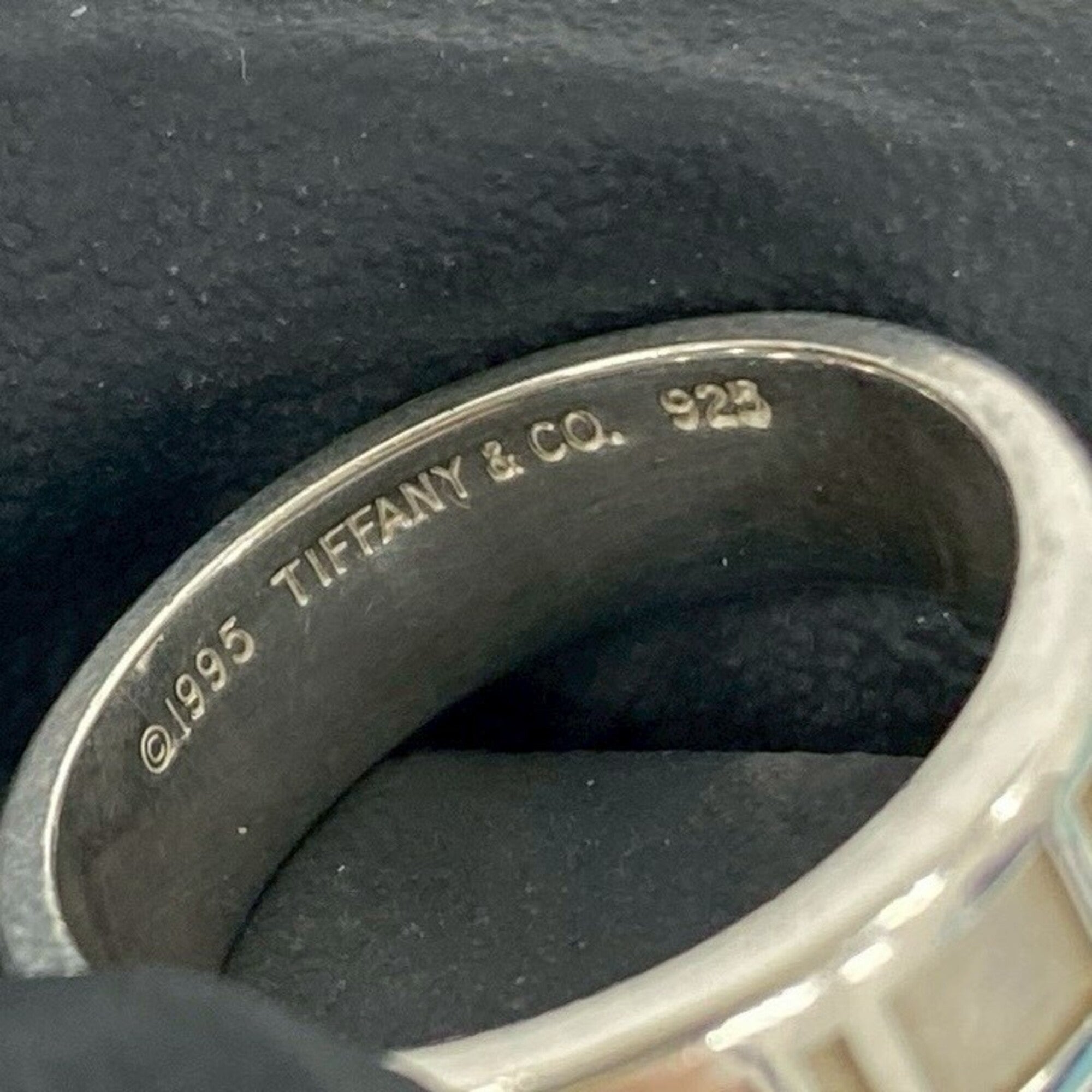 Tiffany Silver Silver 925 Band Ring (Pre-Owned)
