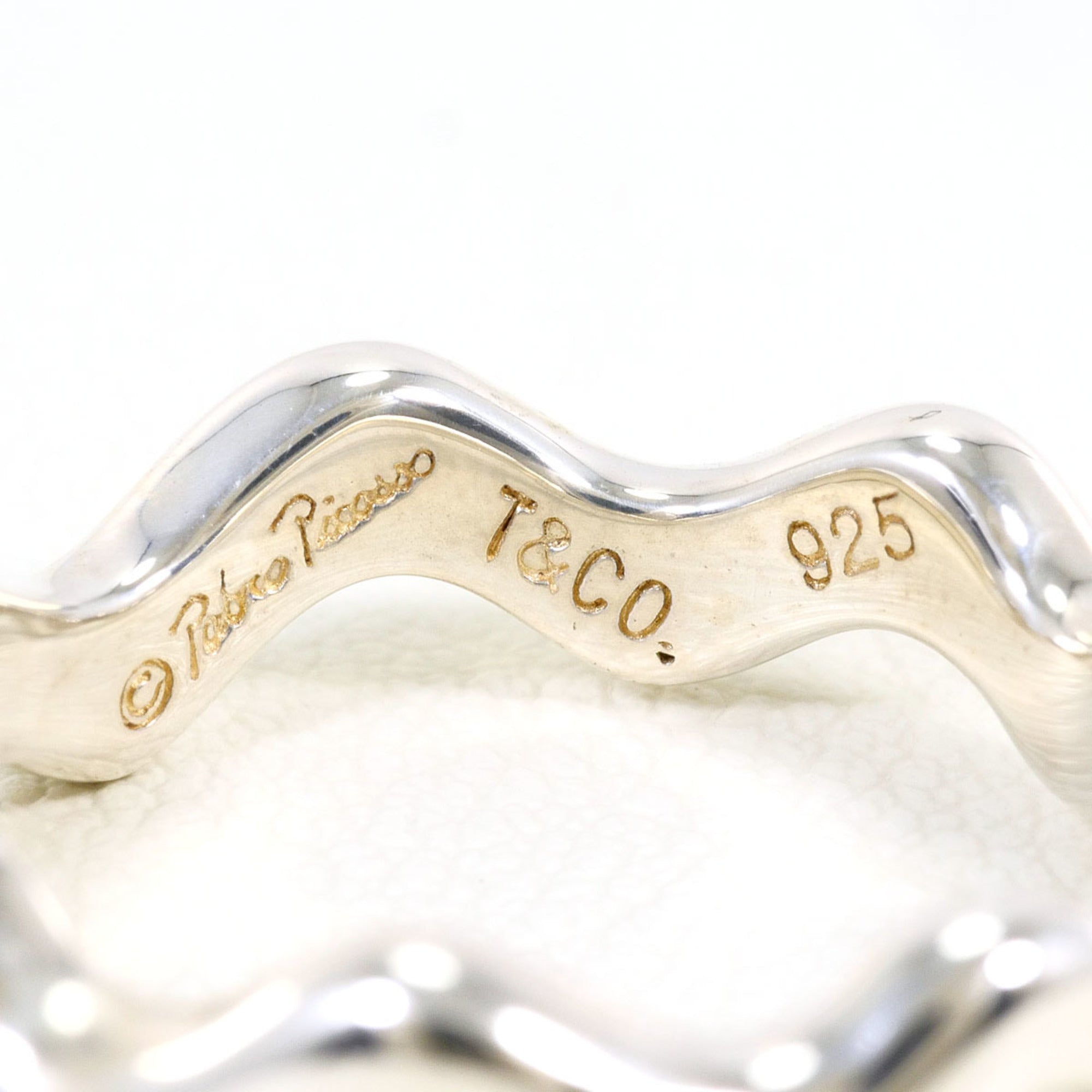 Tiffany Silver Silver 925 Band Ring (Pre-Owned)
