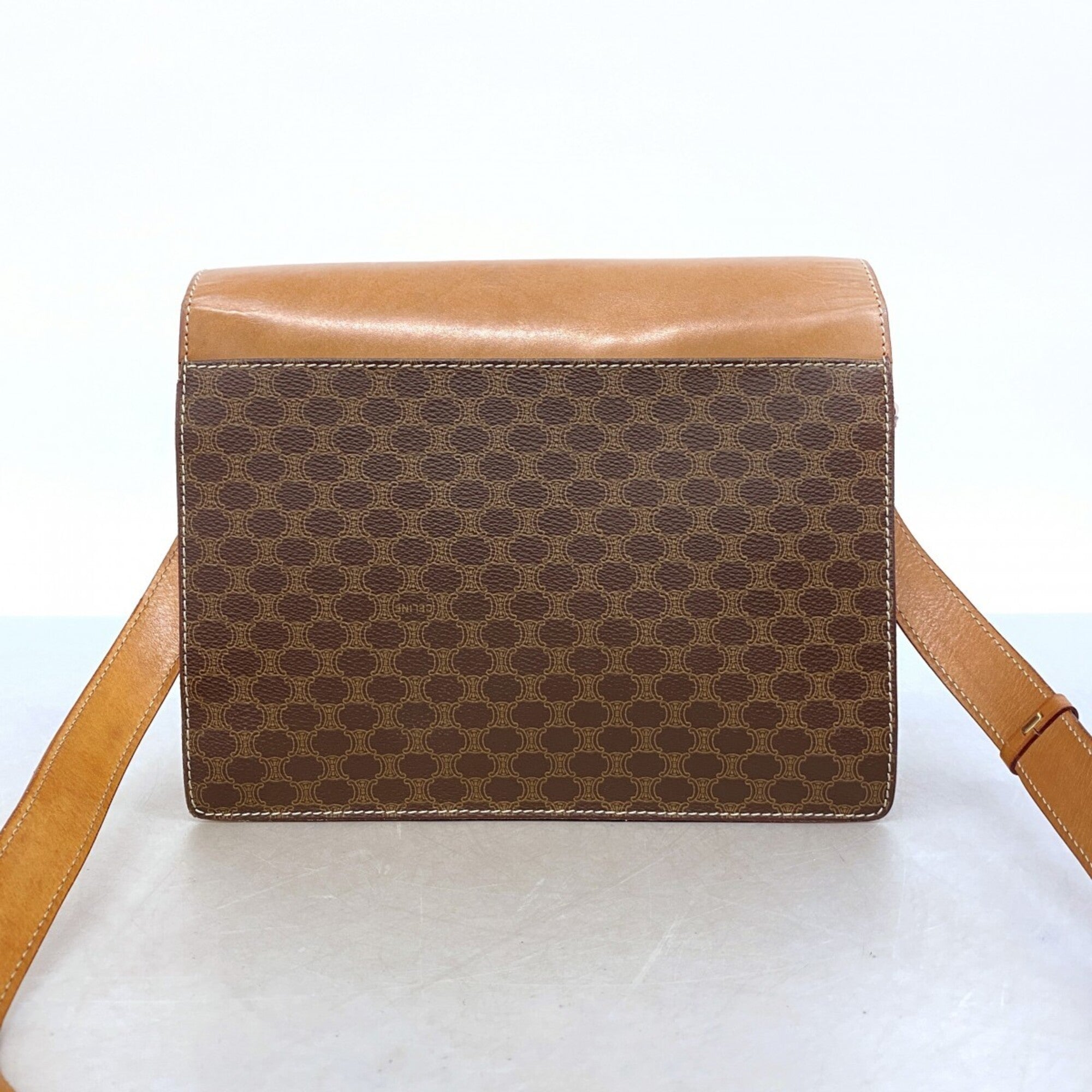 Celine Brown Pvc Shoulder Bag (Pre-Owned)
