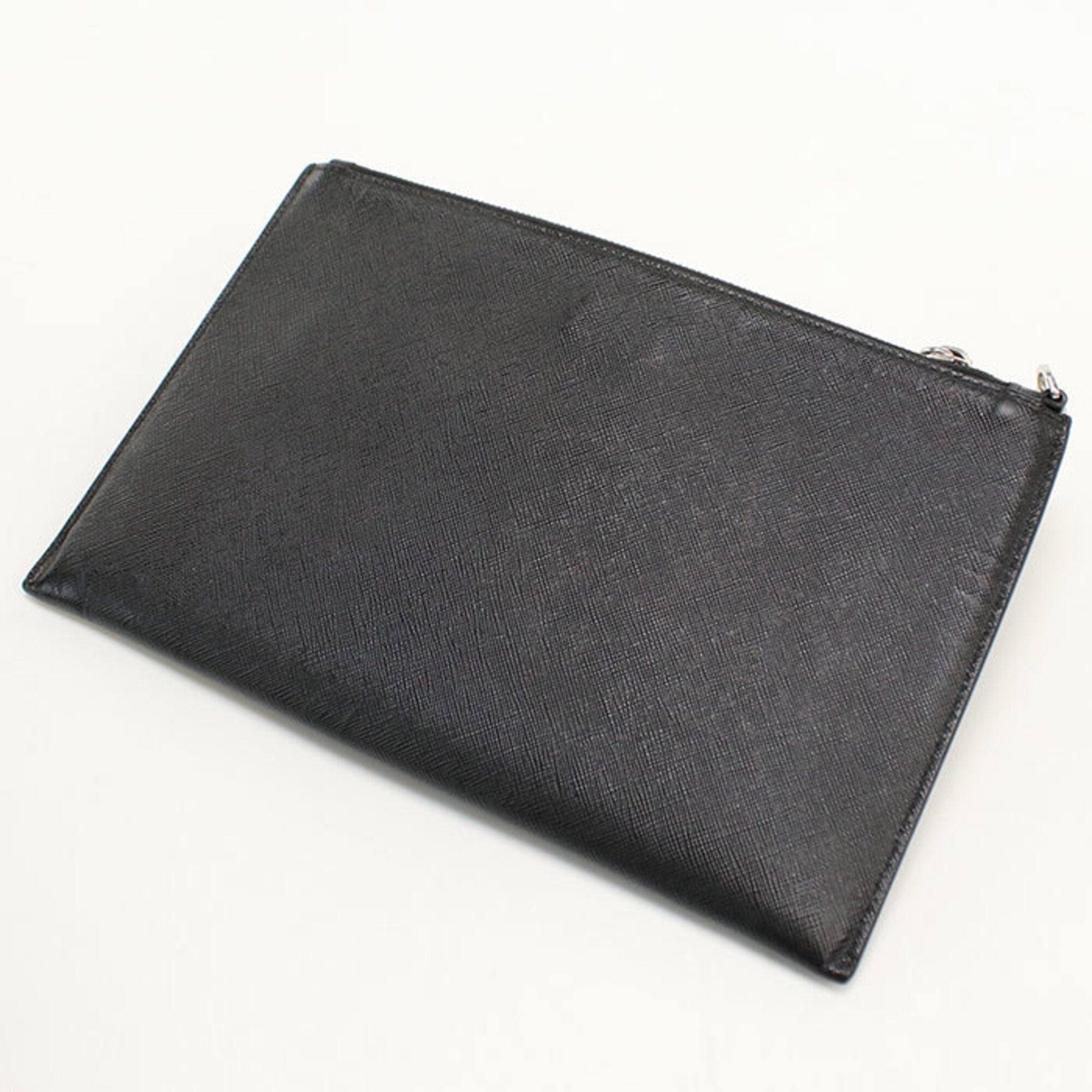 Prada Black Leather Clutch Bag (Pre-Owned)