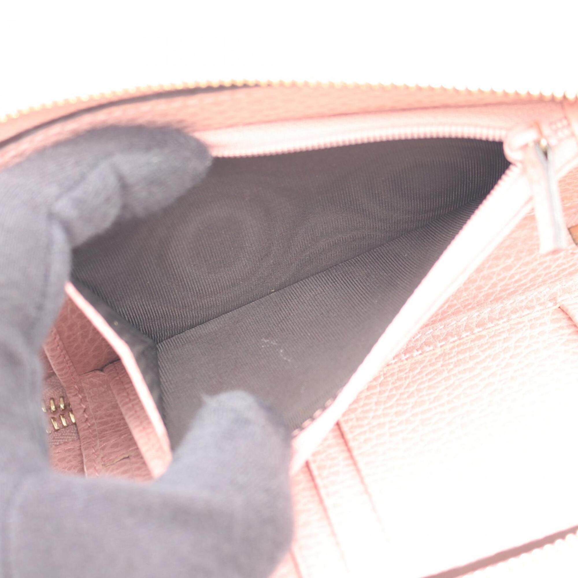 Gucci Pink Leather Wallet (Bi-Fold) (Pre-Owned)