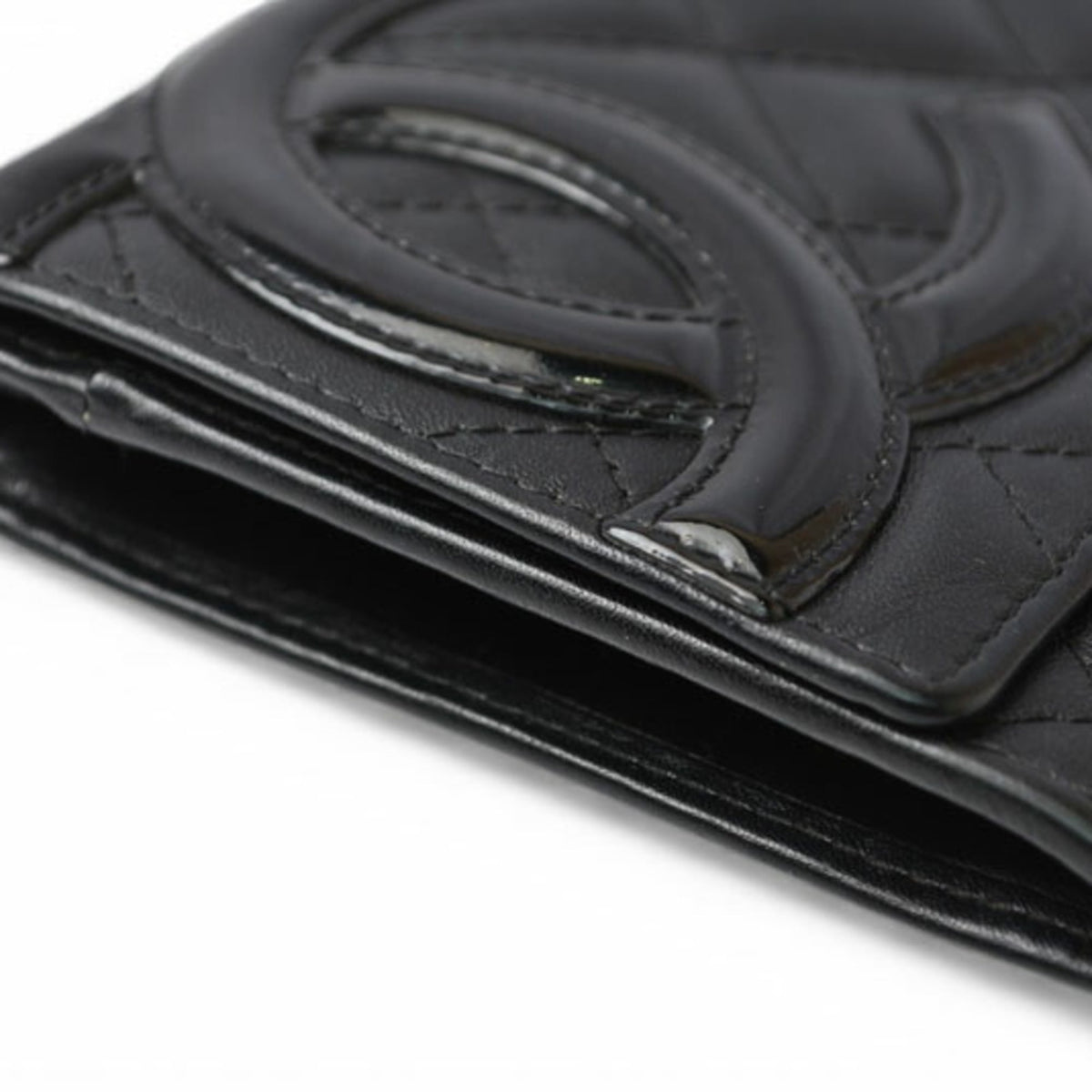 Chanel Black Pink Leather Wallet (Bi-Fold) (Pre-Owned)