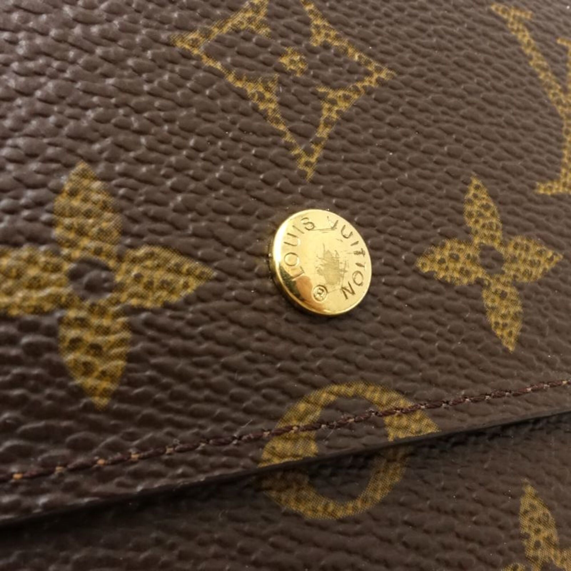 Louis Vuitton Brown Canvas Long Wallet (Bi-Fold) (Pre-Owned)