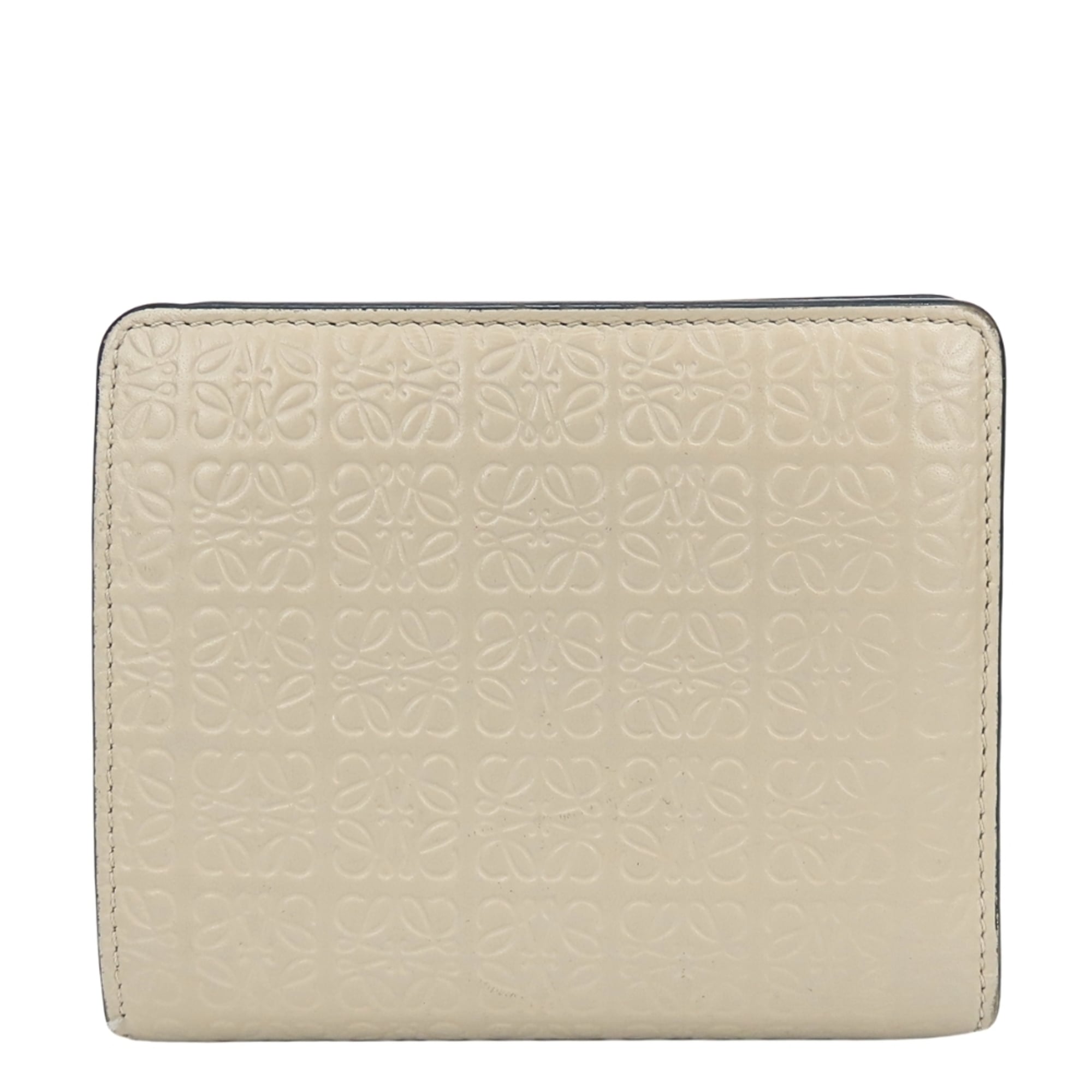 Loewe Grayish Leather Wallet (Bi-Fold) (Pre-Owned)