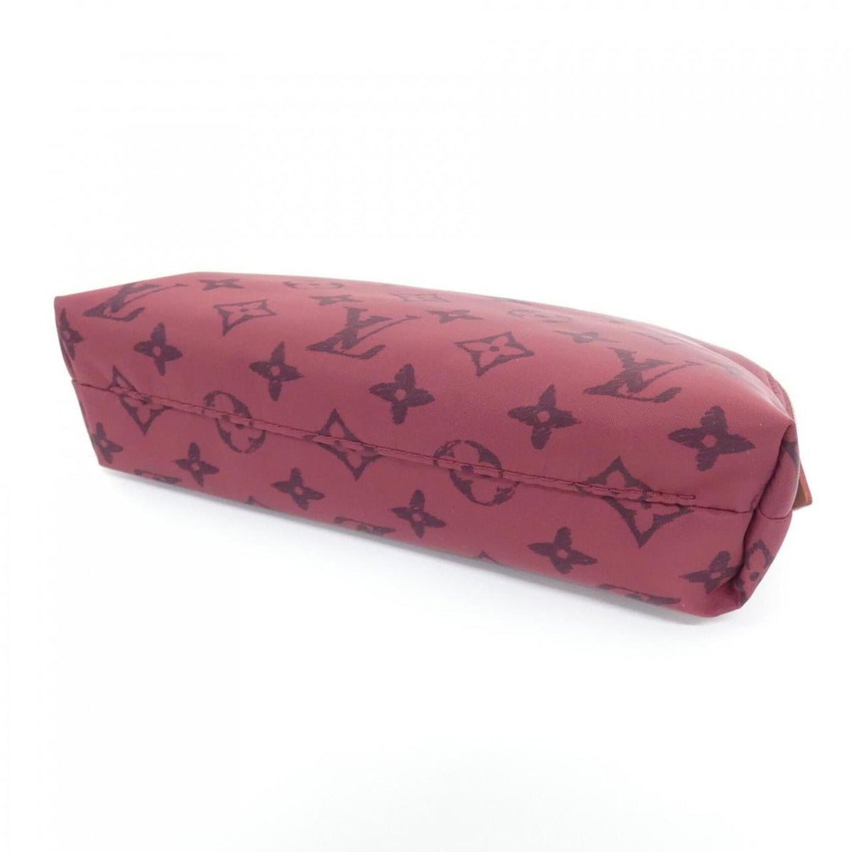 Louis Vuitton Red Color Nylon Handbag Pochette Pouch (Pre-Owned)