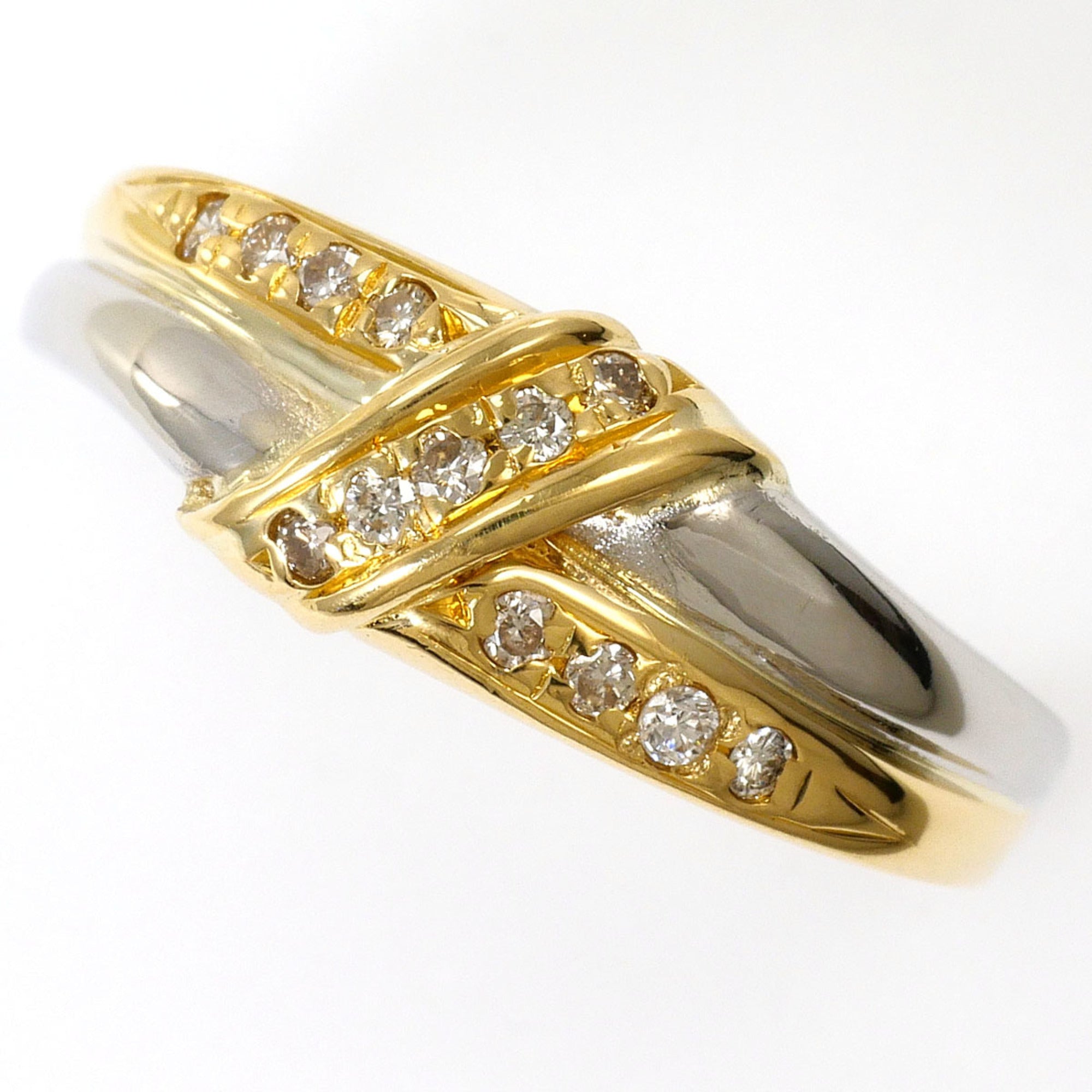 Unbranded Platinum Yellow Gold Yellow Gold (18K) Platinum 850 Band Ring (Pre-Owned)