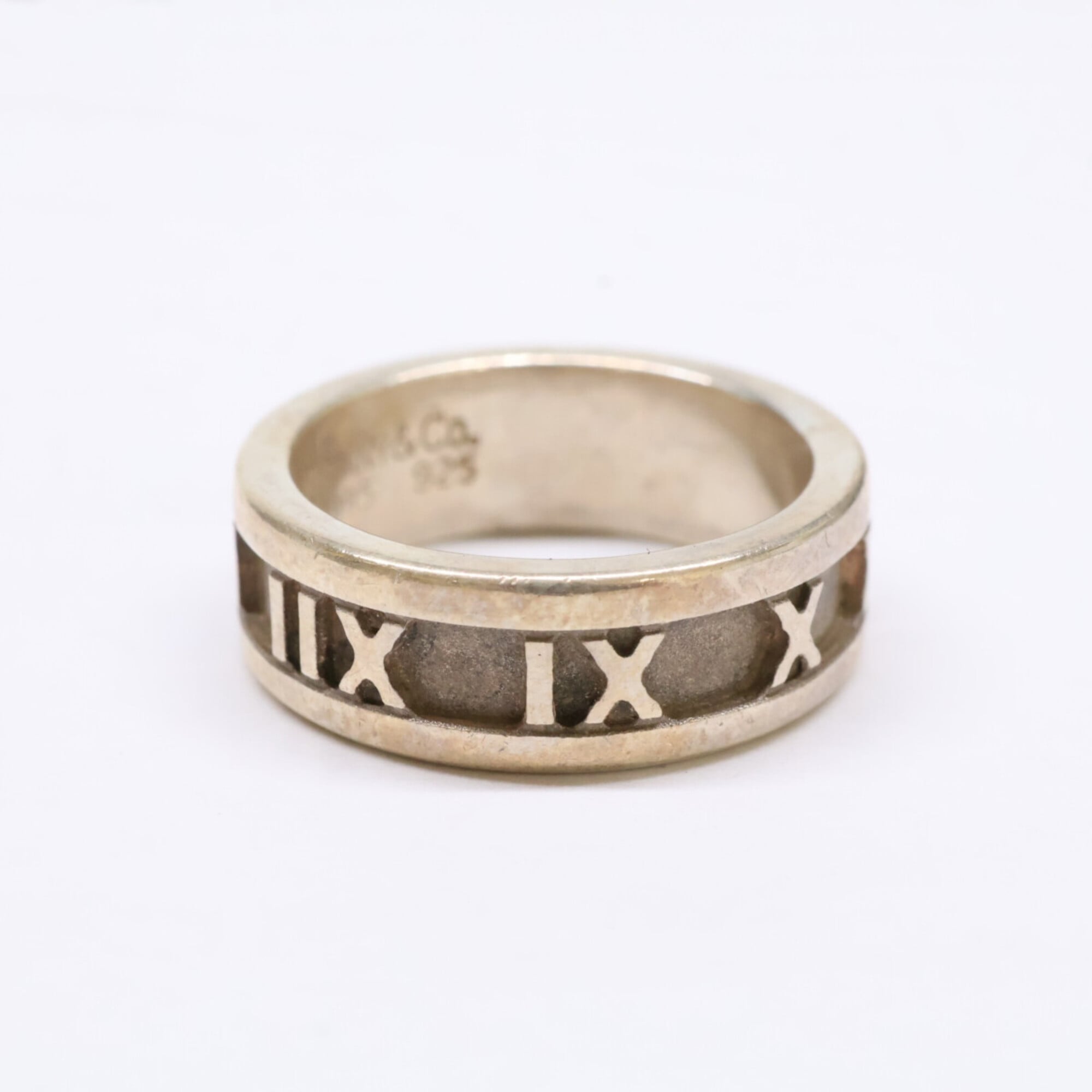 Tiffany Silver Silver 925 Band Ring (Pre-Owned)