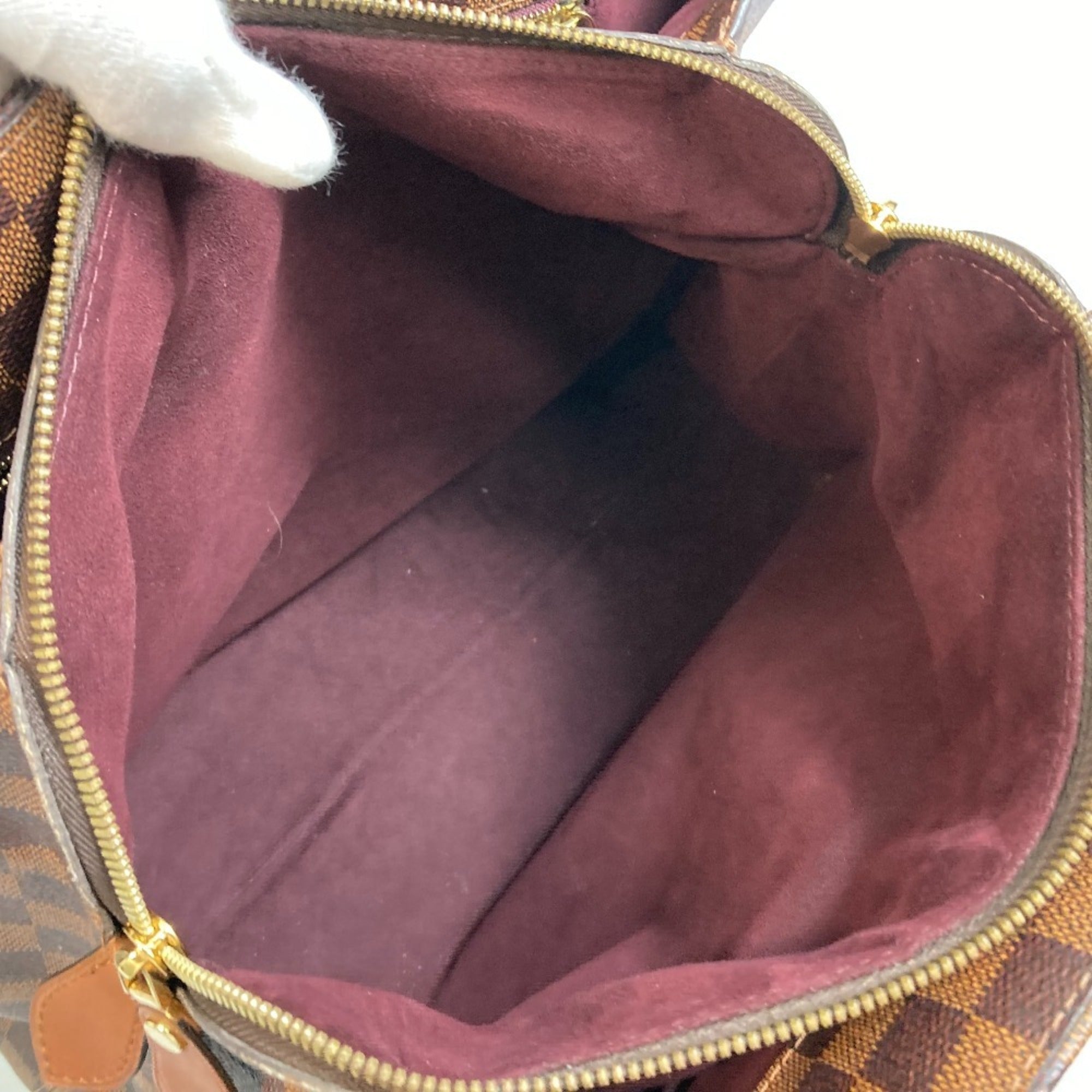 Louis Vuitton Brown Damier Canvas Handbag Tote Bag (Pre-Owned)