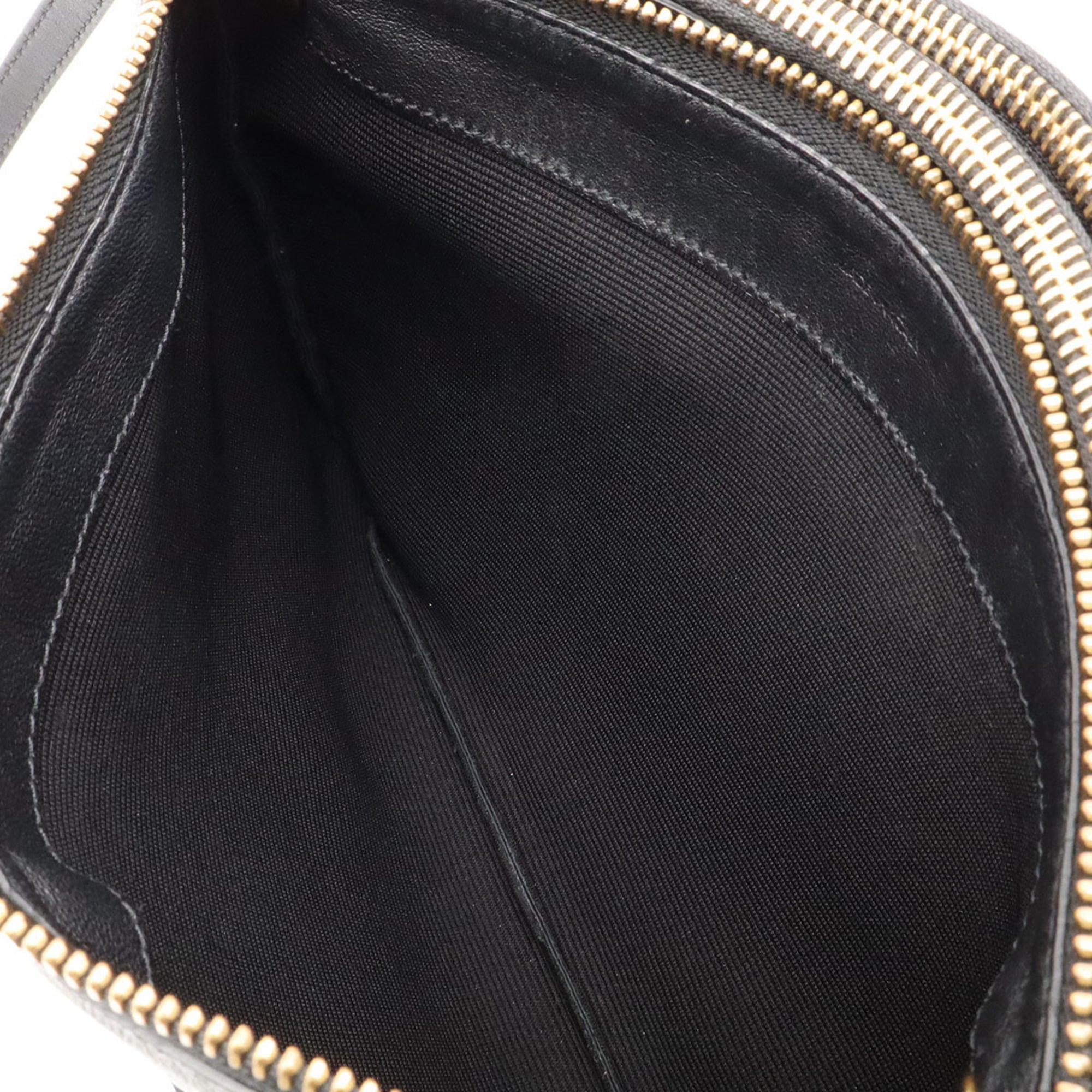 Celine Black Leather Pochette Shoulder Bag (Pre-Owned)