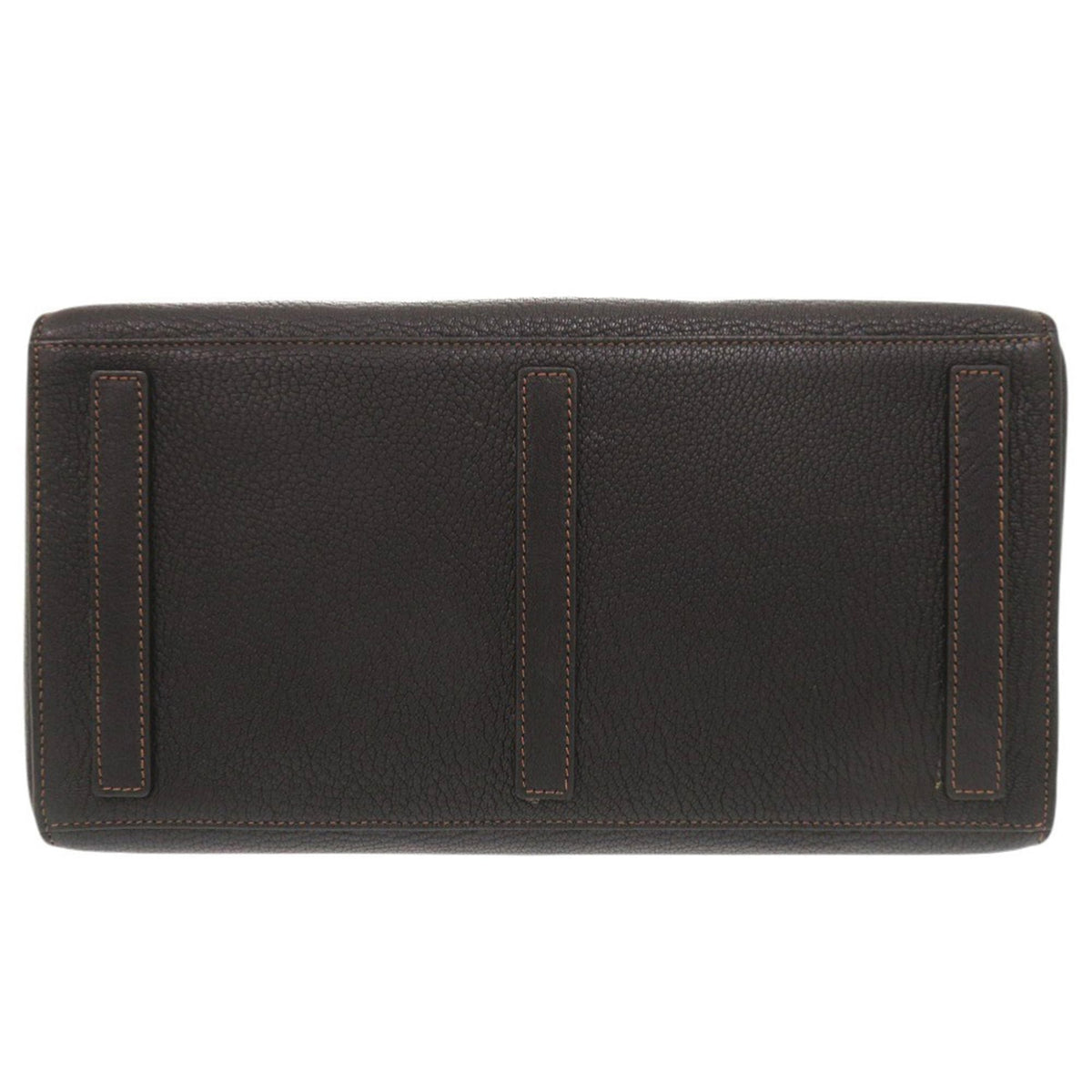 Ralph Lauren Ricky Black Brown Leather Handbag Shoulder Bag (Pre-Owned)