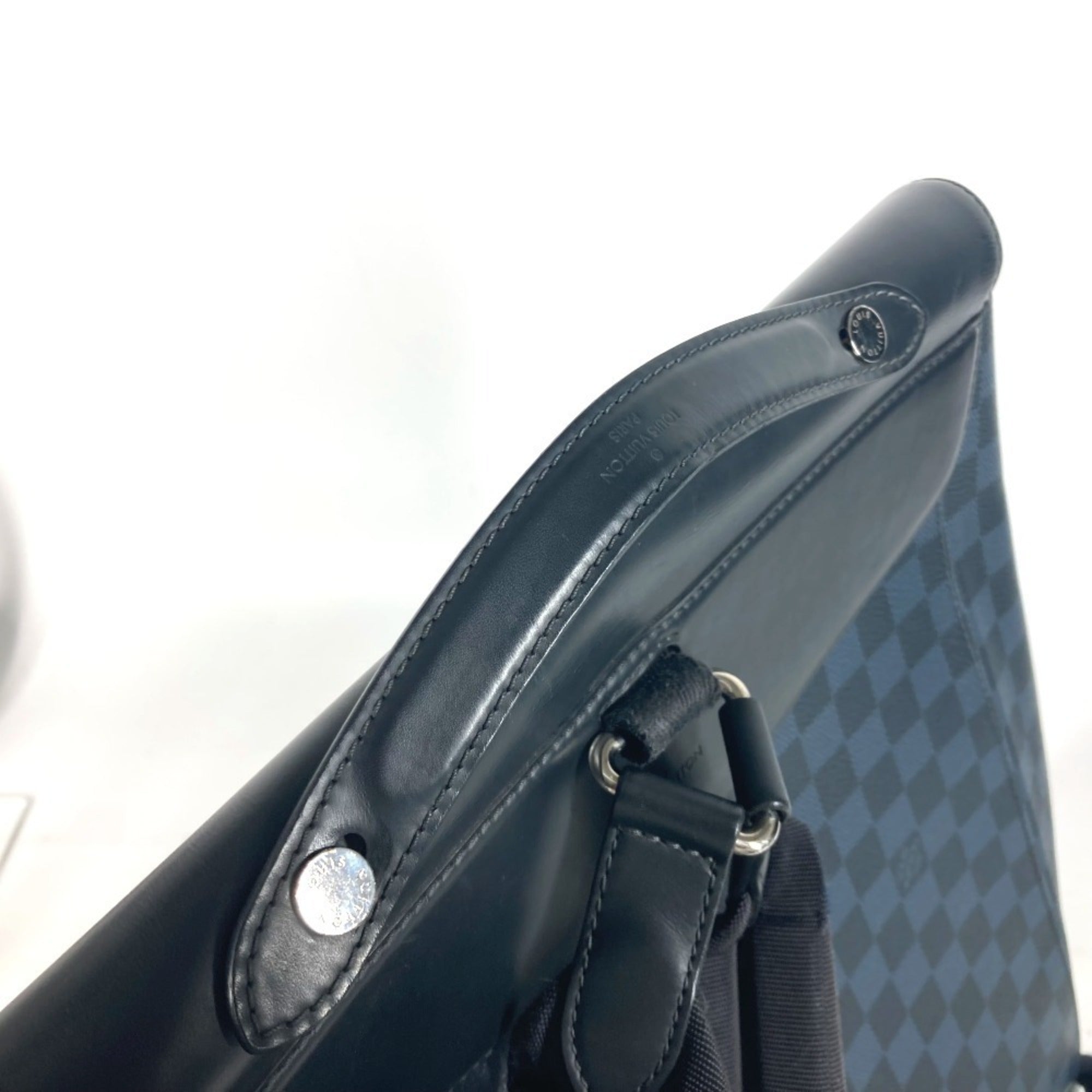 Louis Vuitton Navy Damier Canvas Backpack (Pre-Owned)