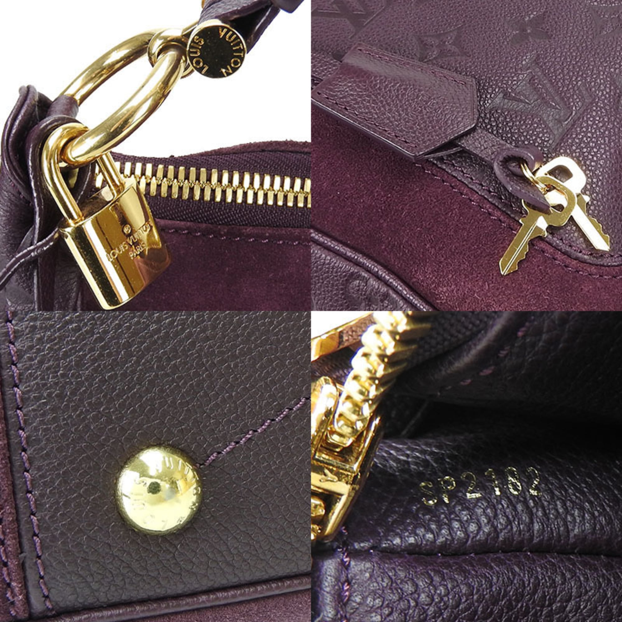 Louis Vuitton Monogram Empreinte Purple Monogram Empreinte Handbag Shoulder Bag (Pre-Owned)