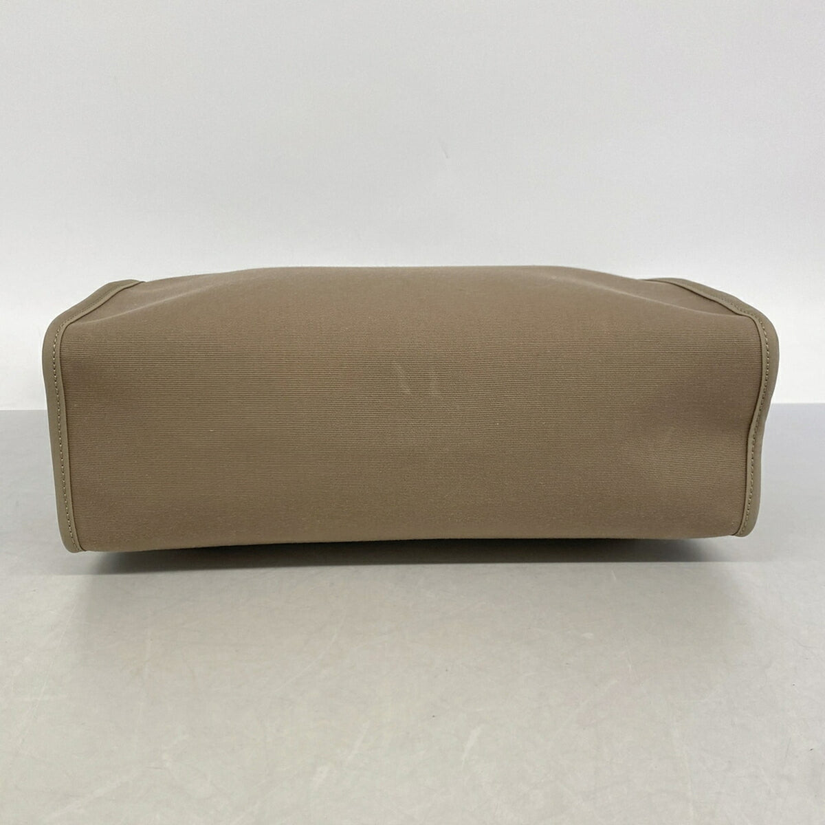 Hermes Etoupe Gray Toile Officier Handbag (Pre-Owned)