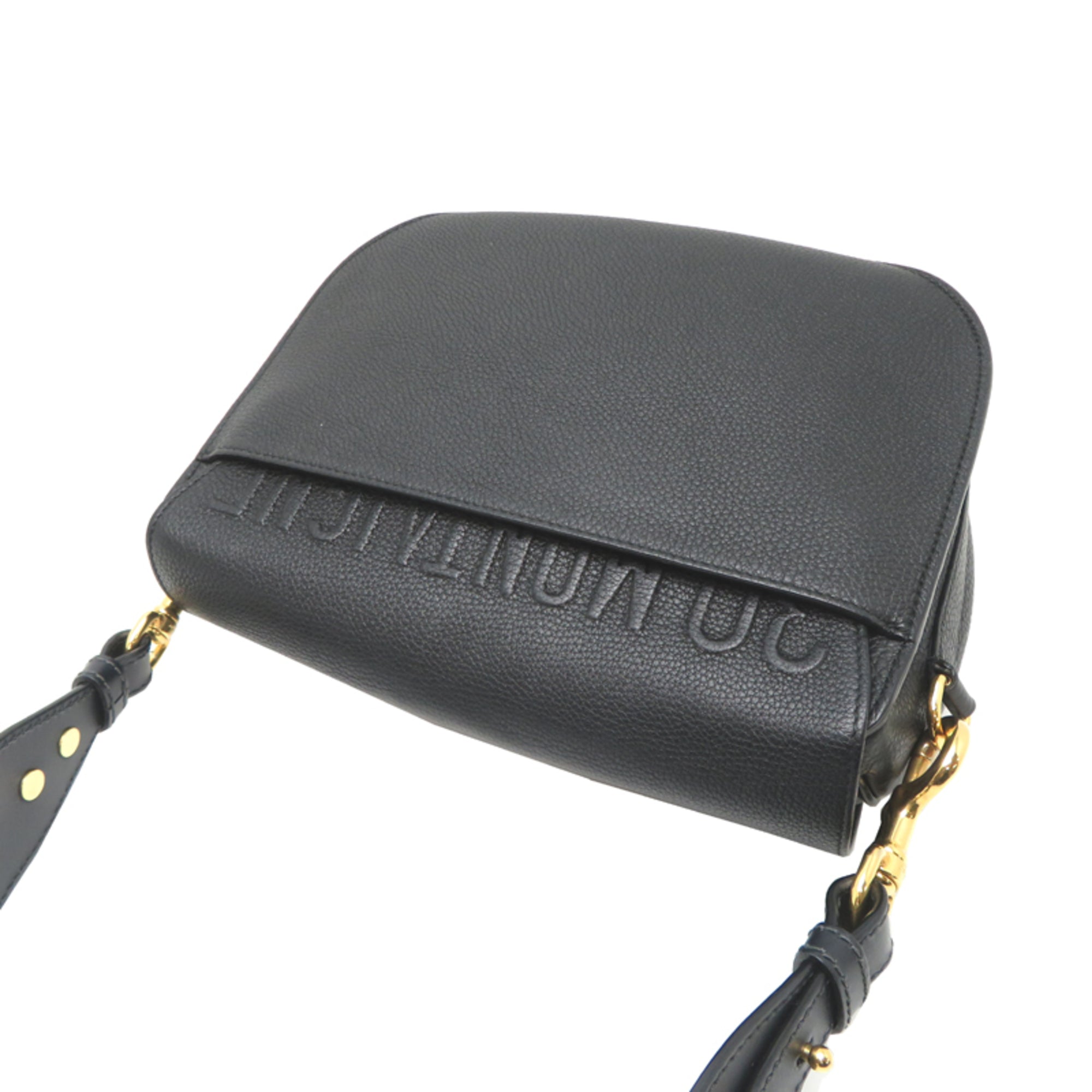 Christian Dior Black Leather Shoulder Bag (Pre-Owned)