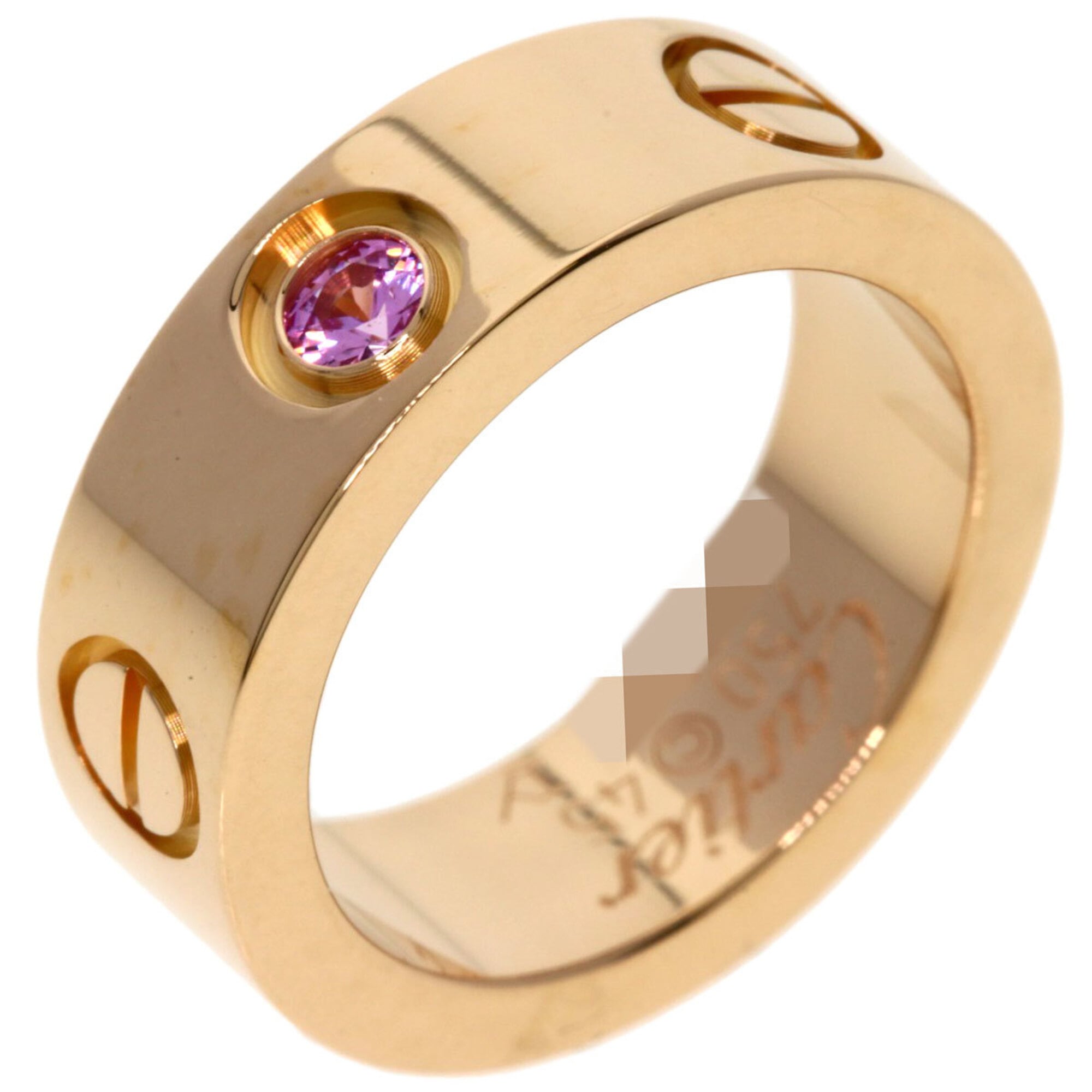 Cartier Love Pink Band Ring (Pre-Owned)